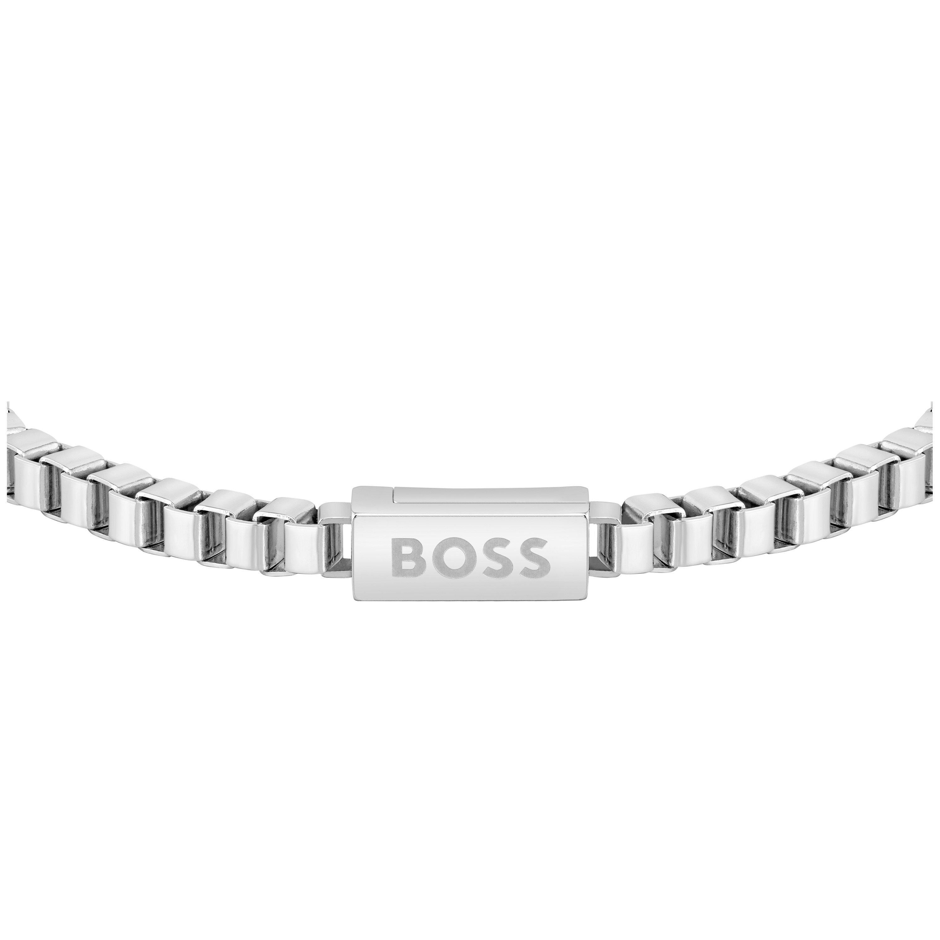 Boss Jewellery Men's Stainless Steel Box Chain Magnetic Closure ...