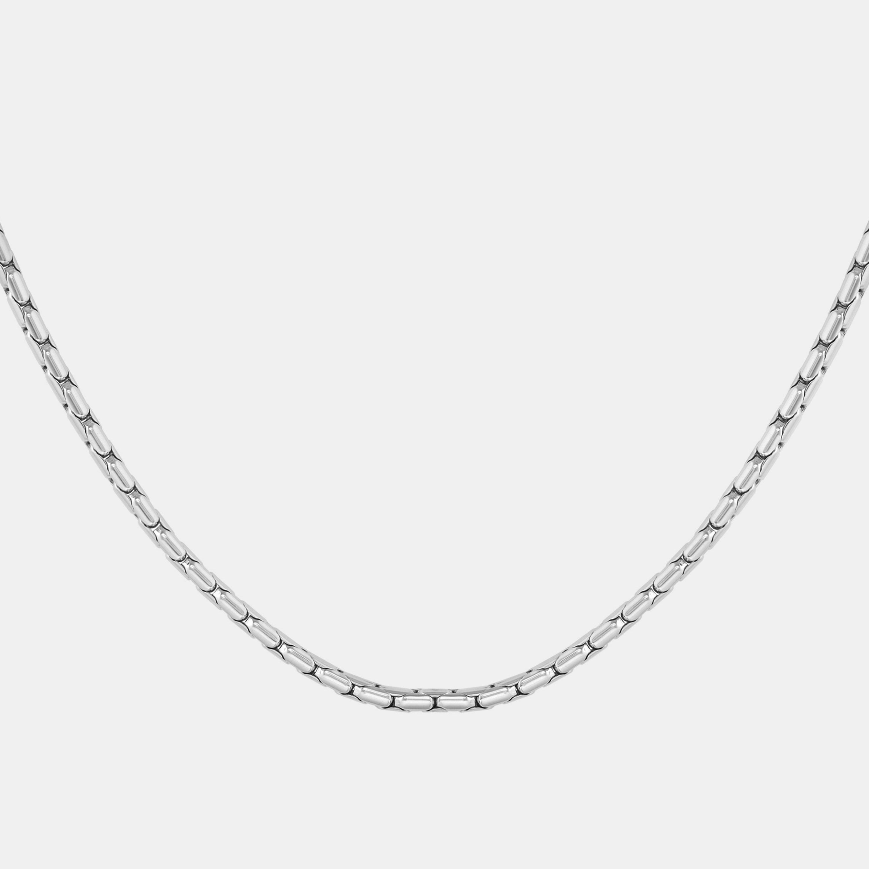 Silver - Boss - Men's Evan Chain Stainless Steel Necklace - 2