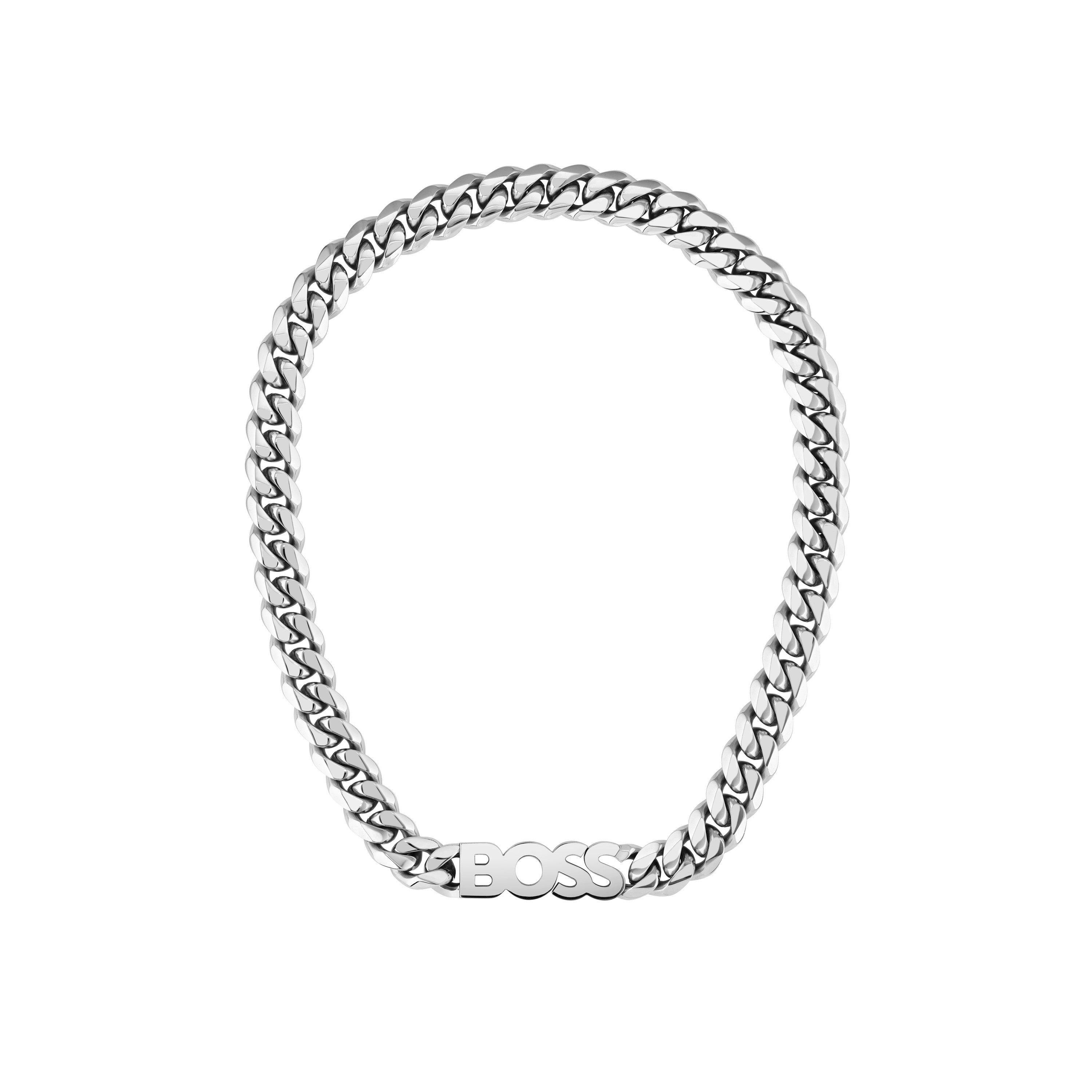 BOSS Jewelry Braccialetto a catena da uomo Collezione KASSY in Acciaio Inossidabile - Disponibile in Versione Oro o Argento