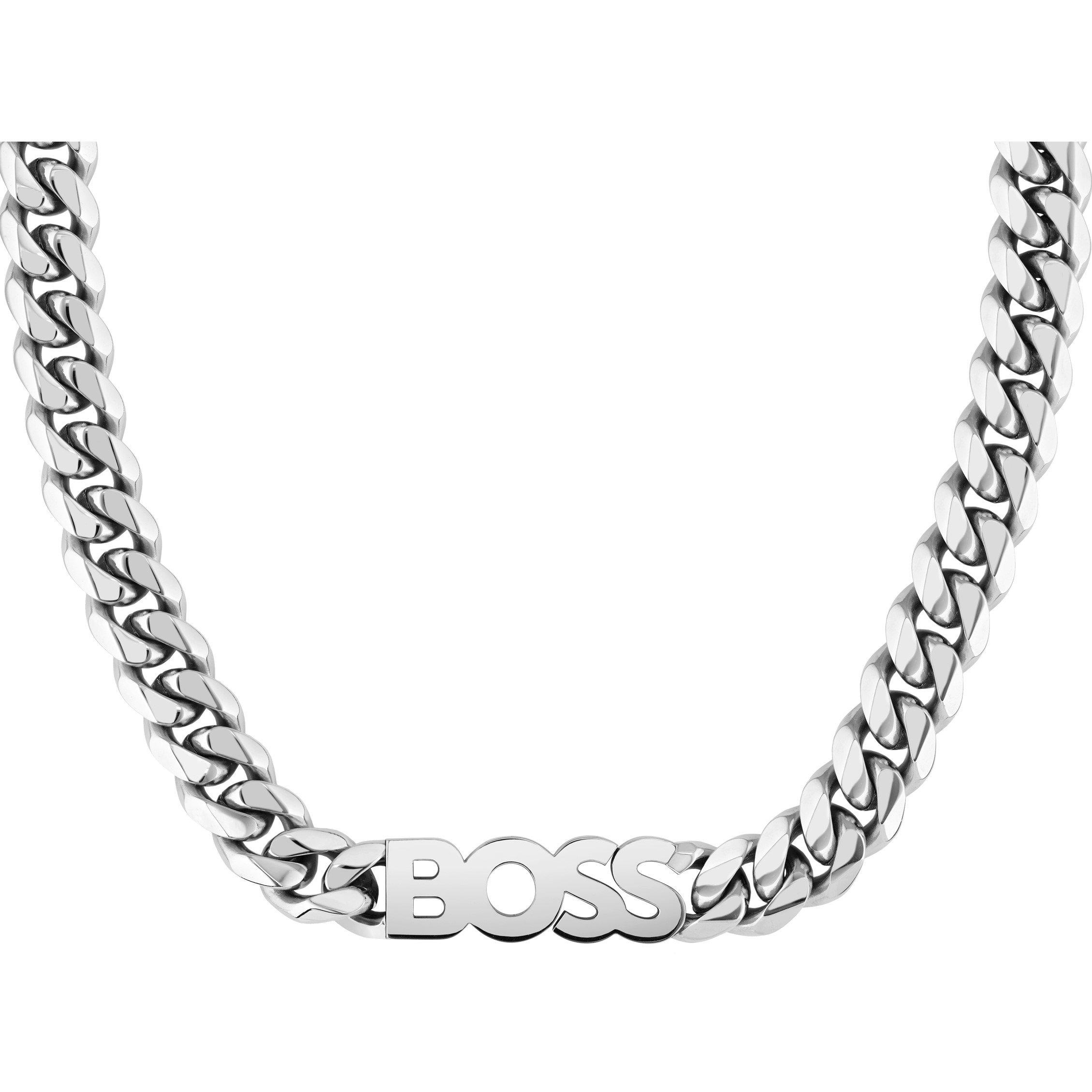 Silver - Boss - Men's Kassy Chain Stainless Steel Necklace - 2