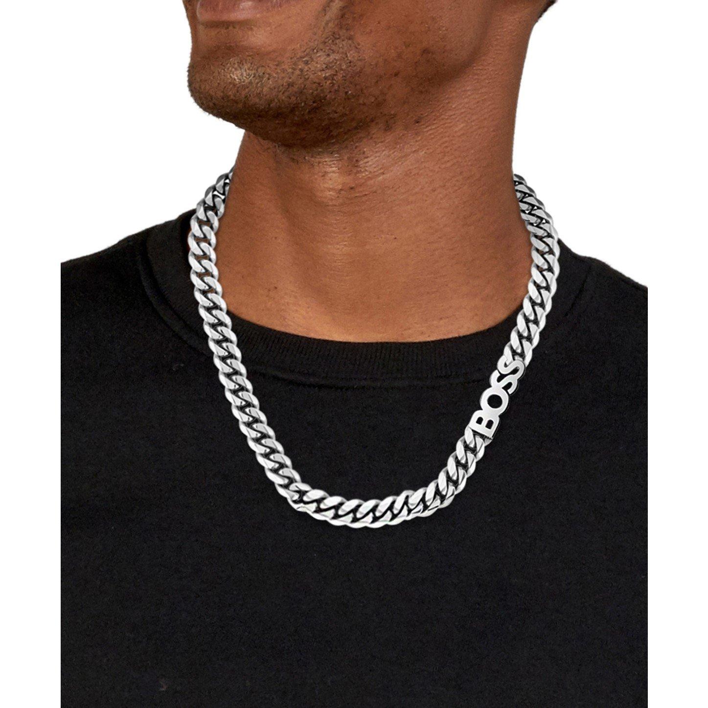 Boss Jewellery Men's Kassy Stainless Steel Chain Necklace | Sports Direct