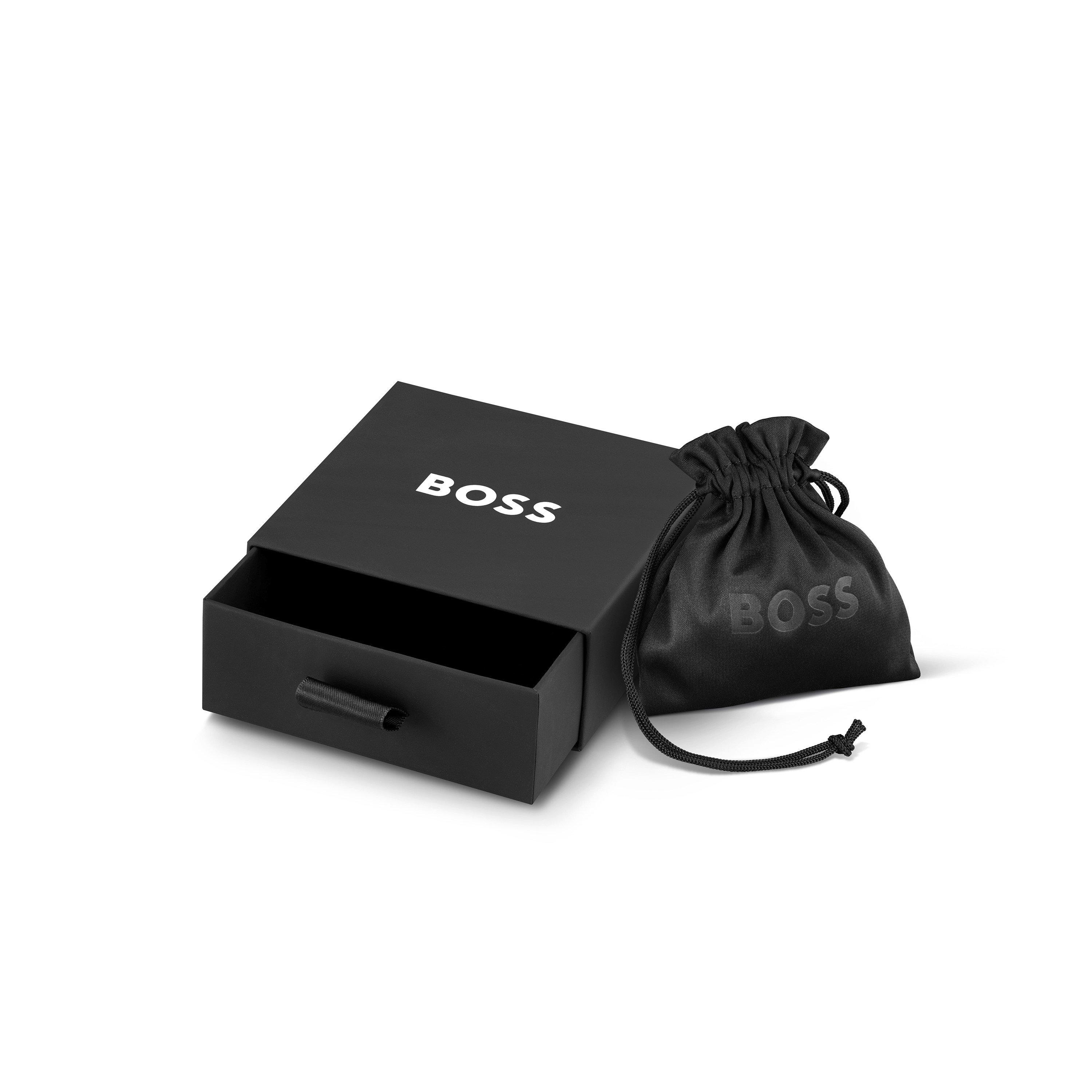 Black - Boss - Men's Alen Mesh Magnetic Closure Chain Bracelet - 3