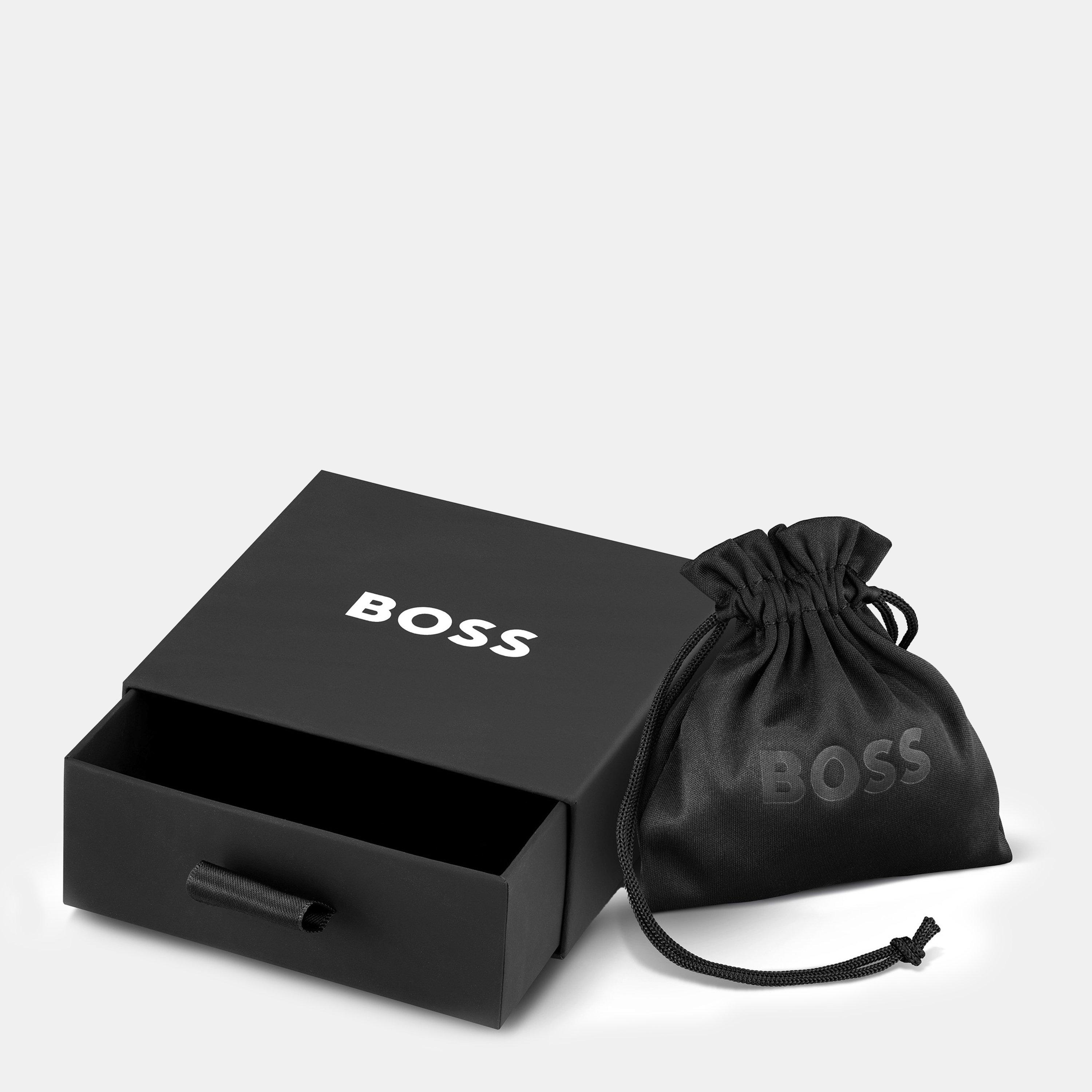 Silver - Boss - Men's Alen Branded Plate Bracelet - 3