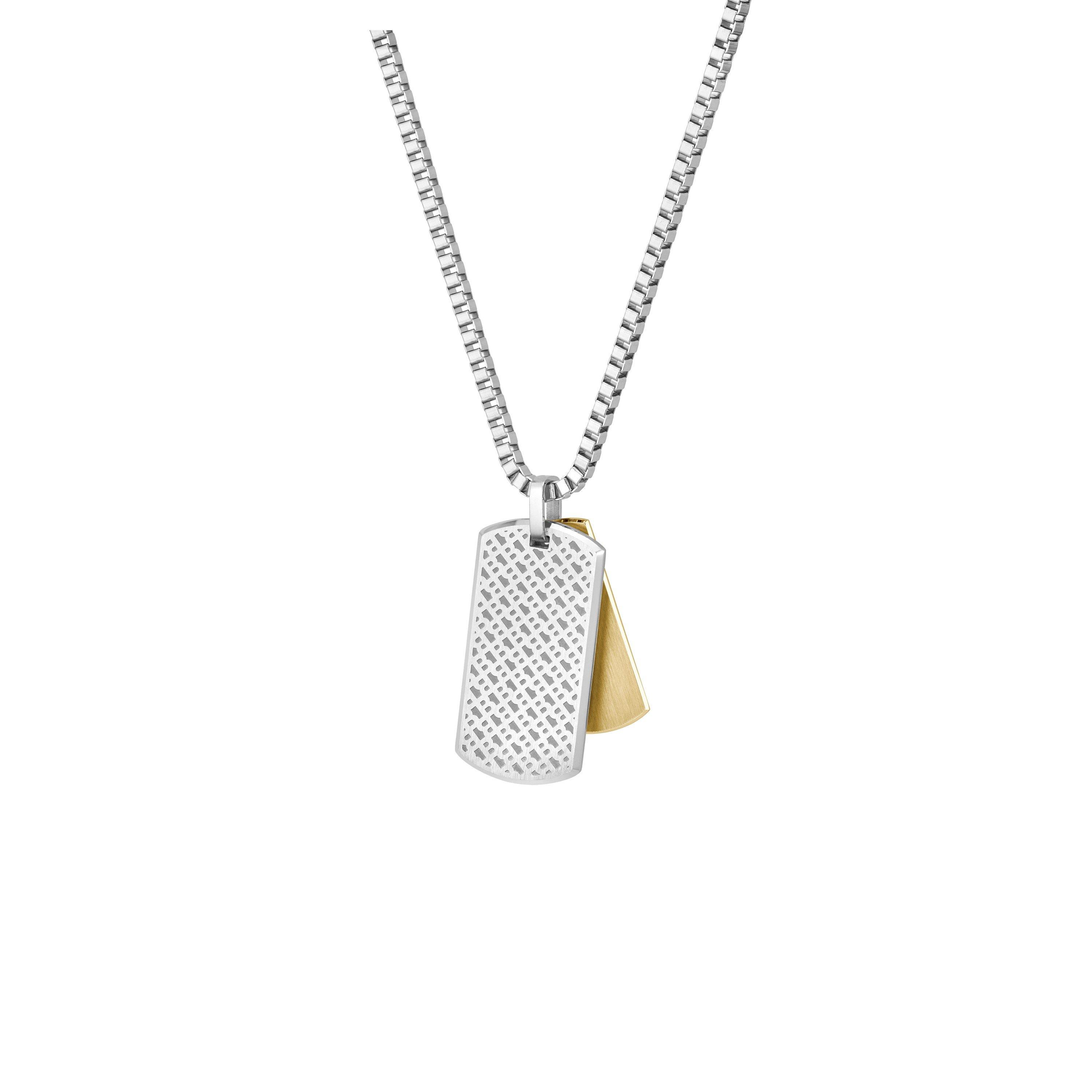 Two Tone - Boss - Men's Devon Pendant Necklace - 3