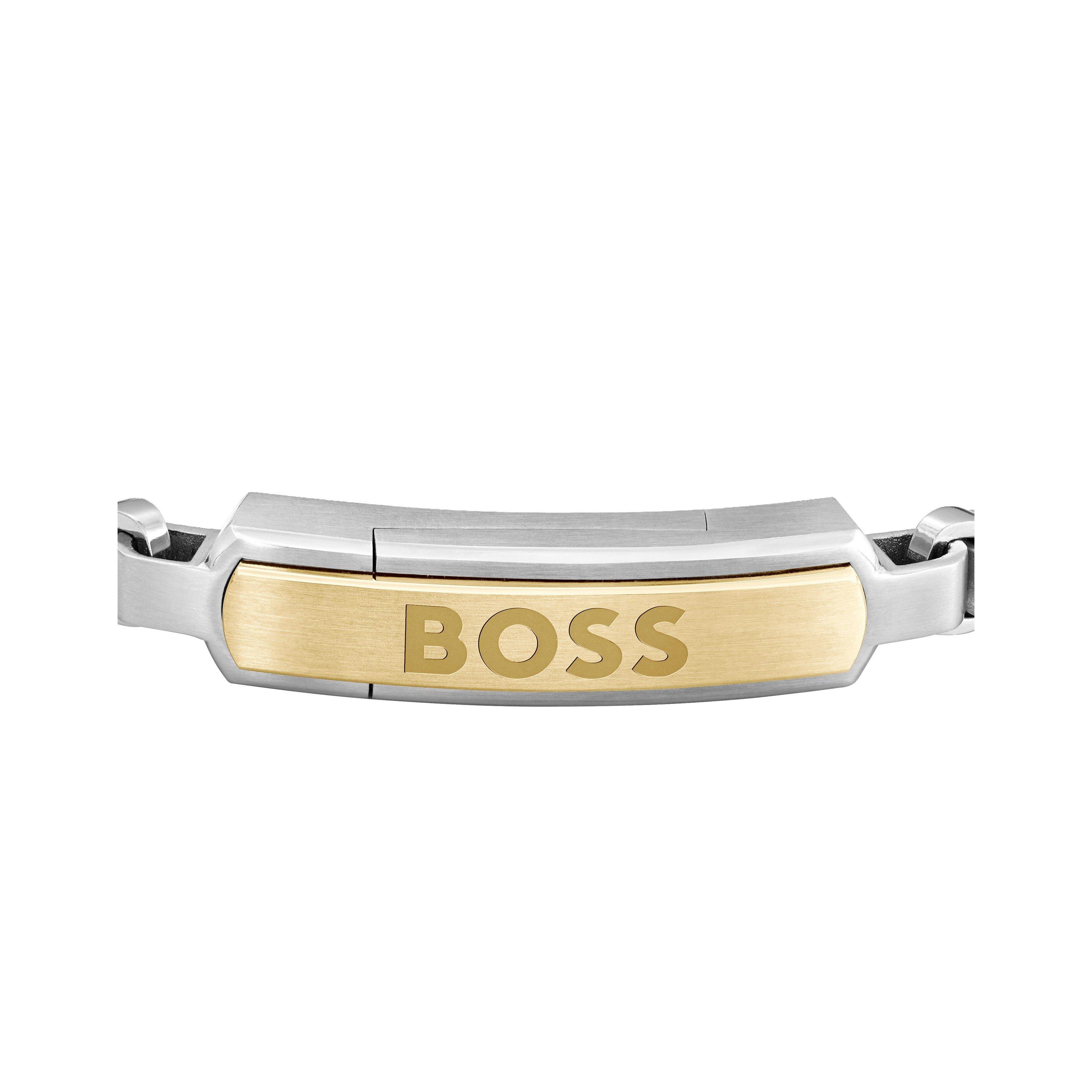 Two Tone - Boss - Men's Devon Box Chain Magnetic Closure Bracelet - 2