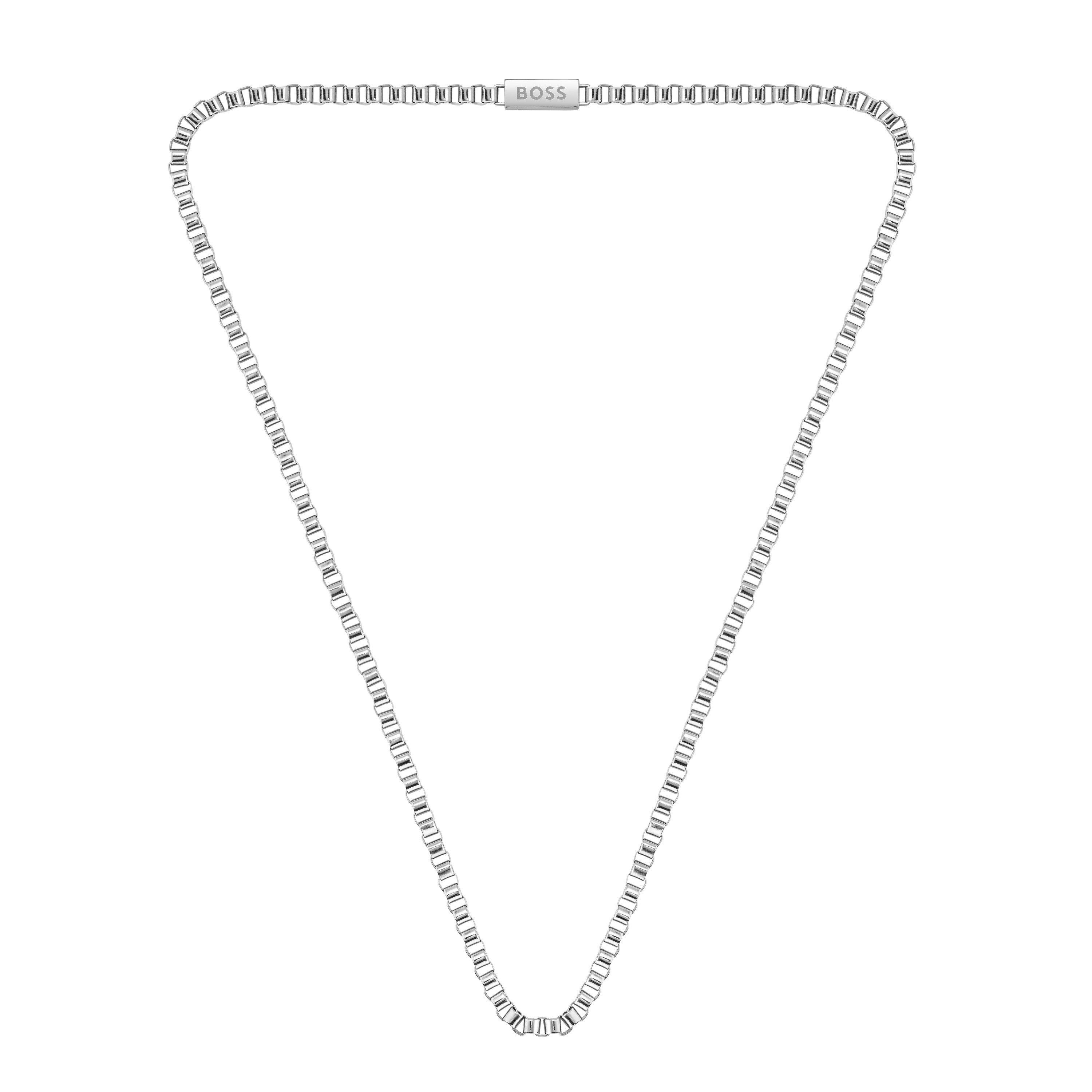 Boss Men's Box Chain Necklace - Silver