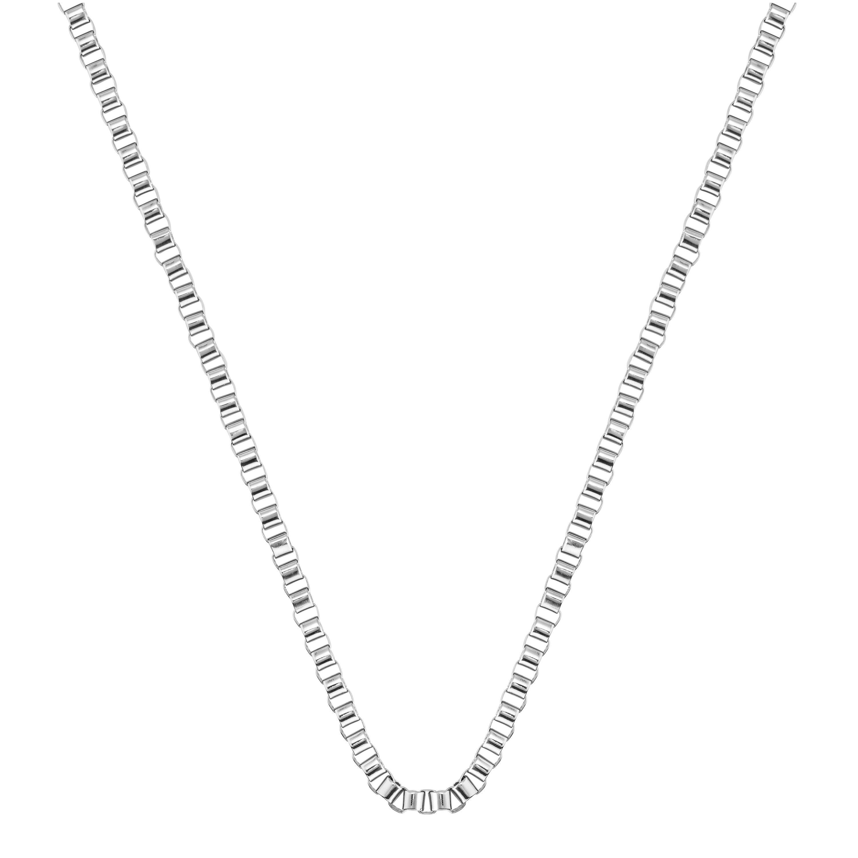 Boss Jewellery Men's Box Chain Necklace | Sports Direct