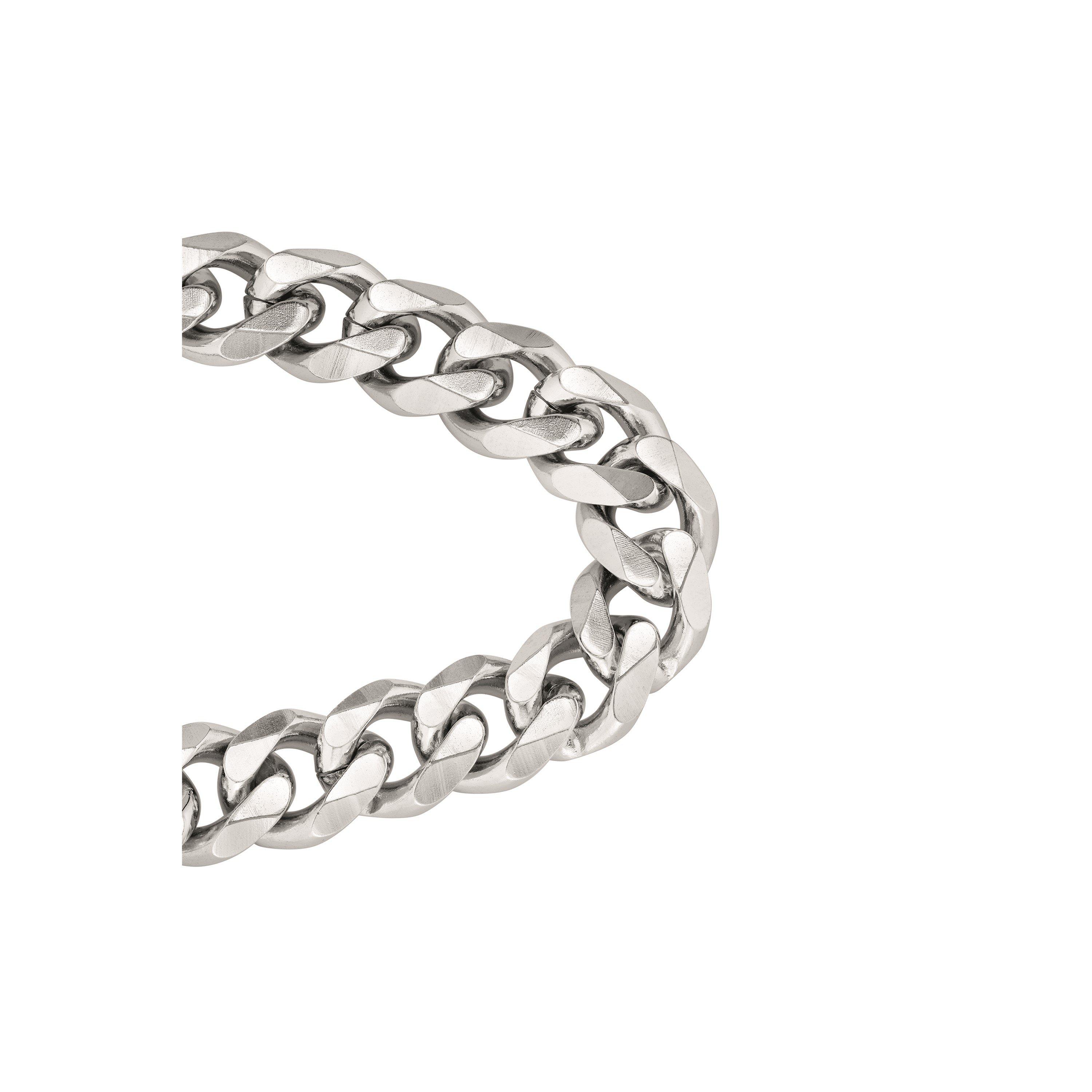 Silver - Boss - Men's Chain Bracelet with Magnetic Closure - 3