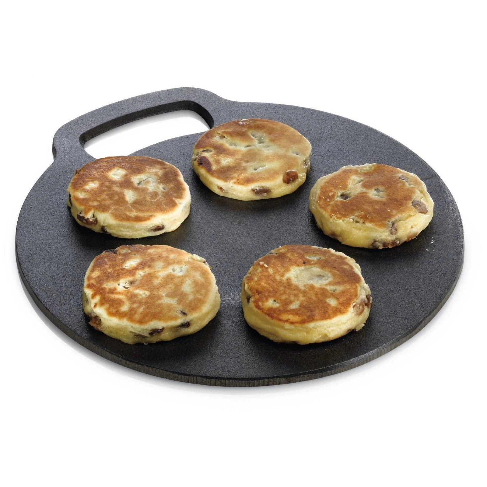 Black - KitchenCraft - Cast Iron Black Steel Baking Stone - 1