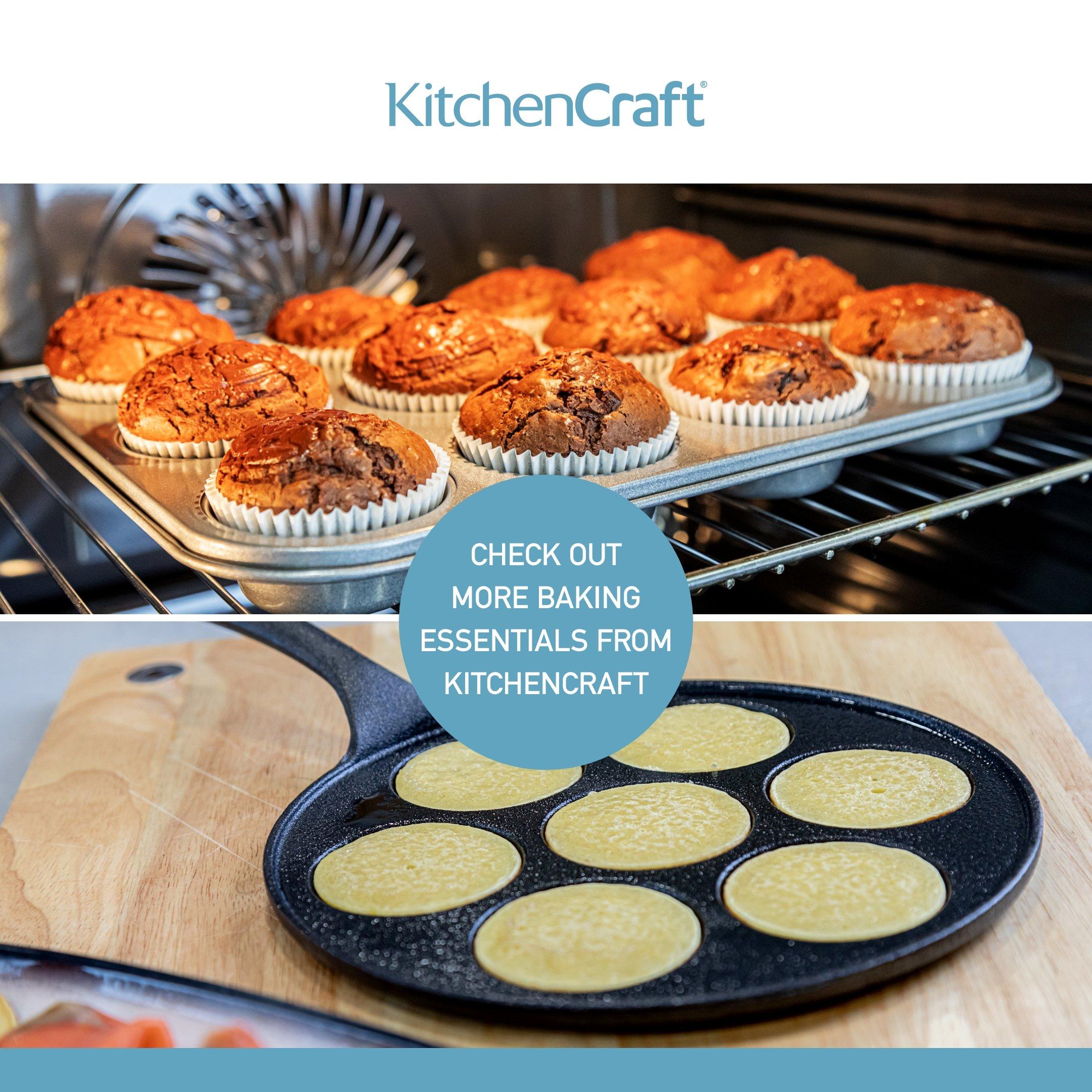 Black - KitchenCraft - KitchenCraft Cast Iron Black Steel Baking Stone - 7