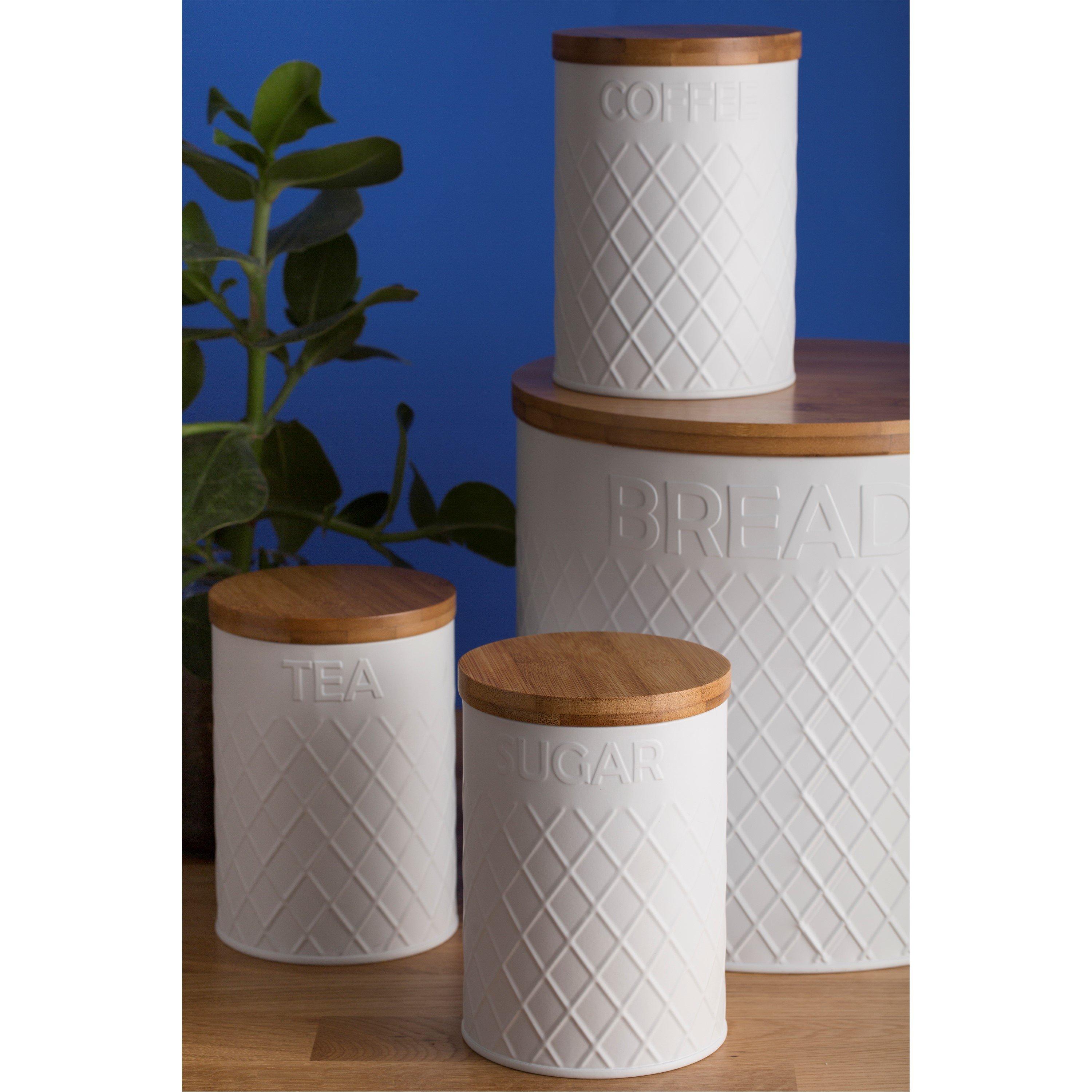 White - Typhoon - Embossed White Bread Bin - 1