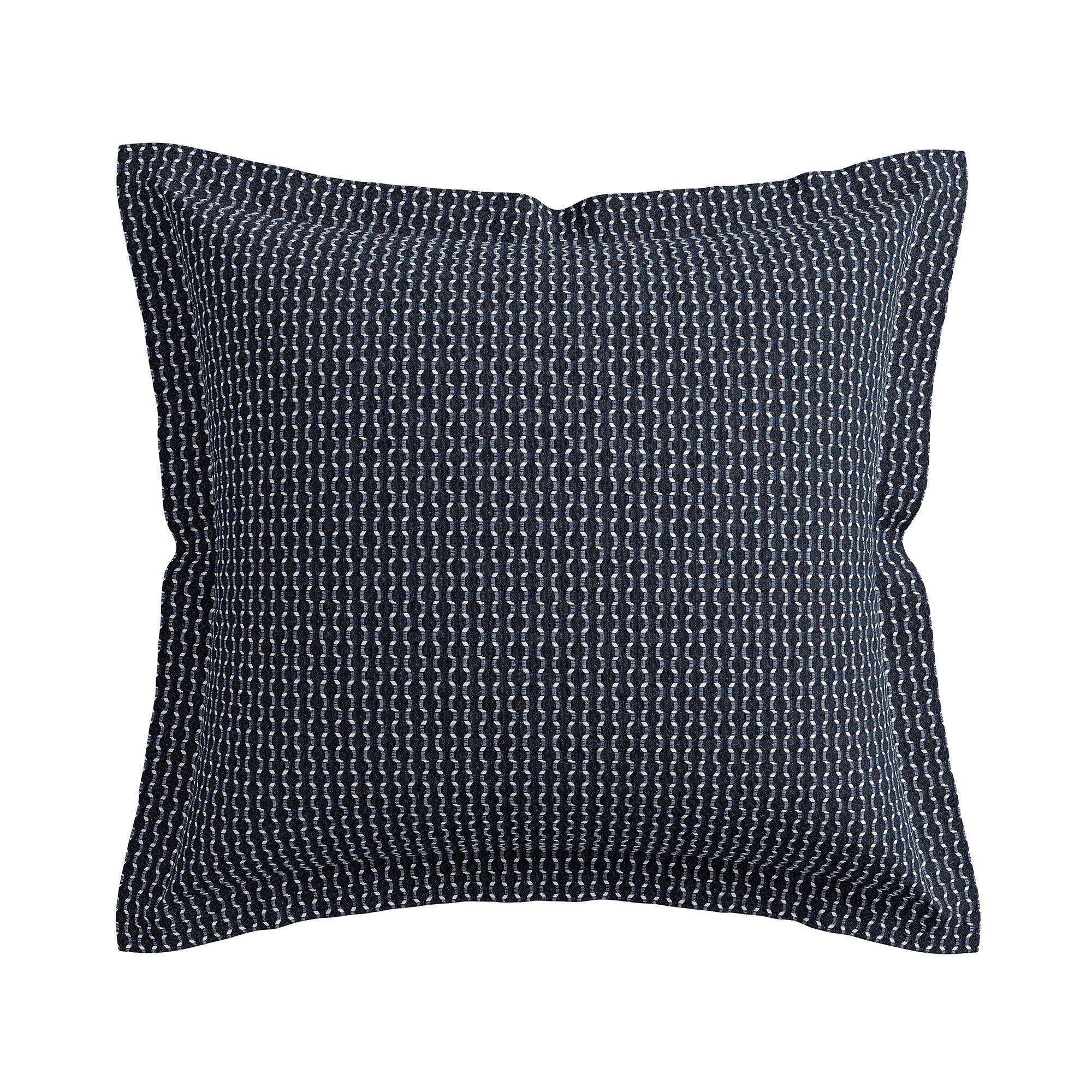 Midnight - Bedeck of Belfast - Aruni Textured Weave Square Pillowcase - 1