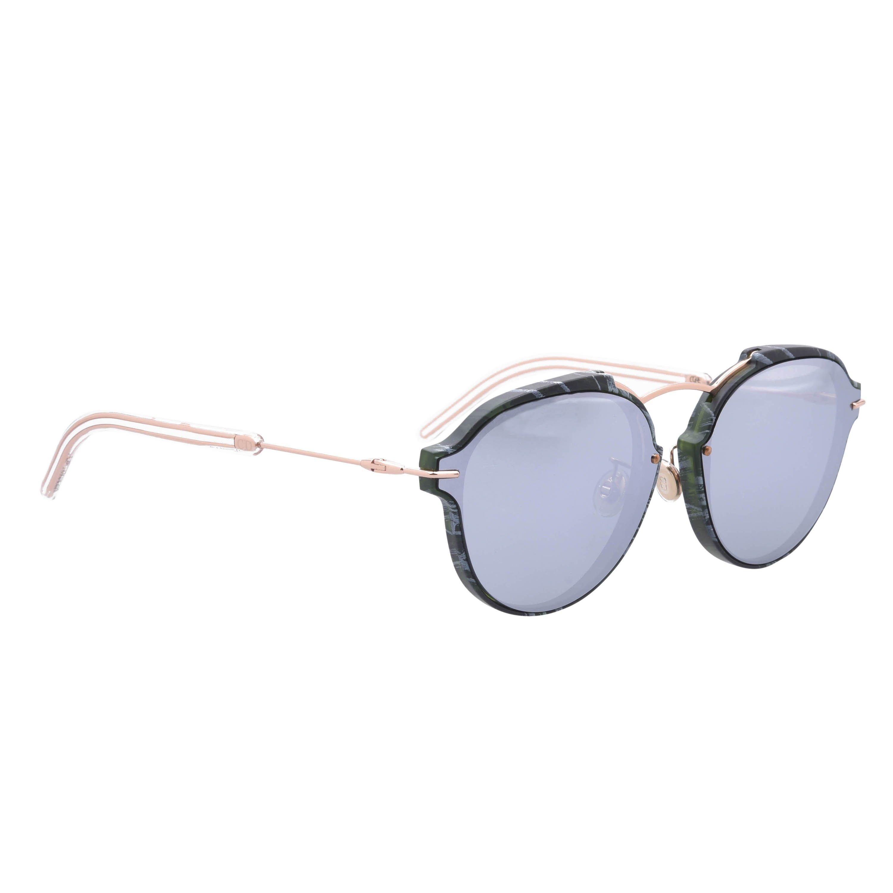 - - DIOR - Green Brown 0CD000755 Round Sunglasses - 2