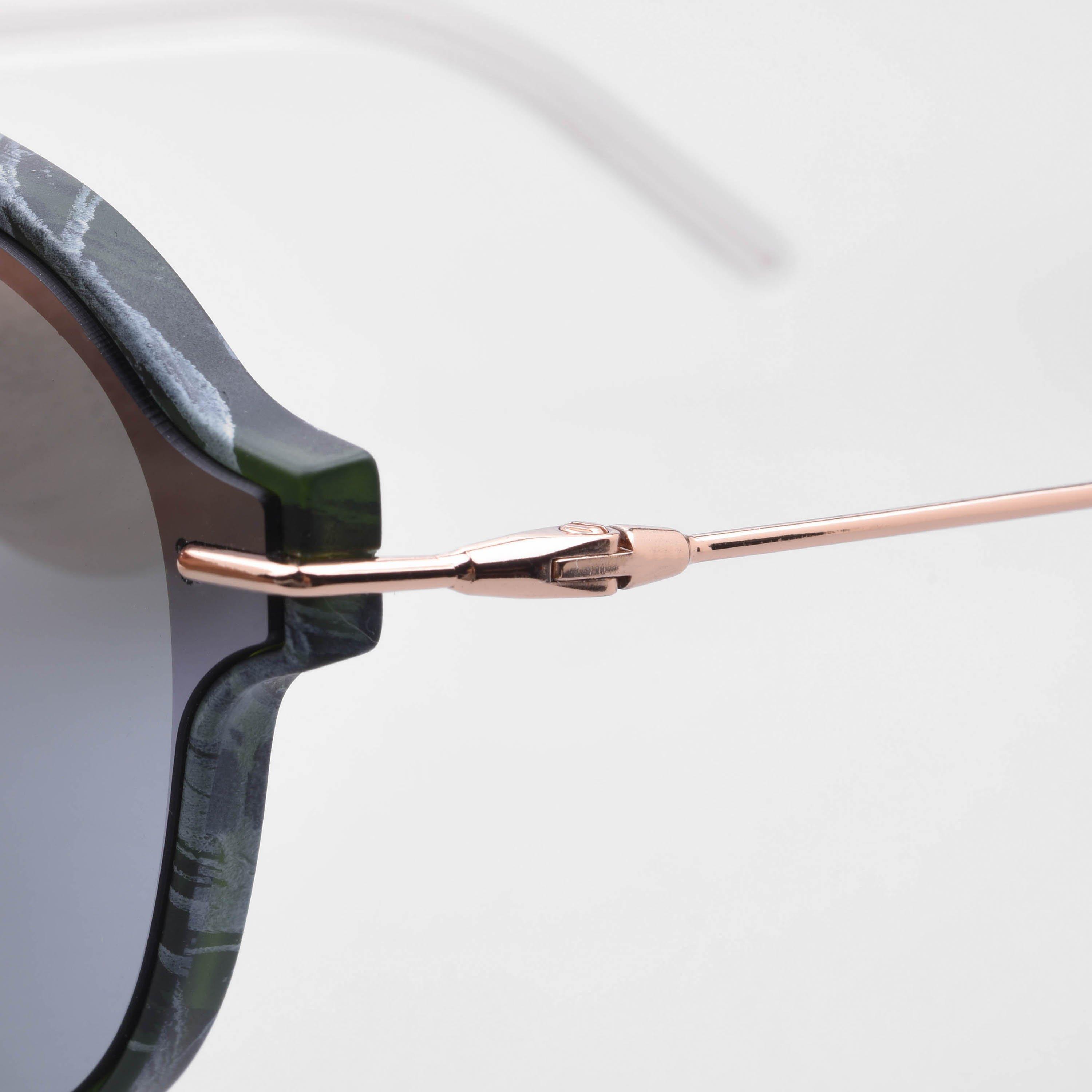 - - DIOR - Green Brown 0CD000755 Round Sunglasses - 4