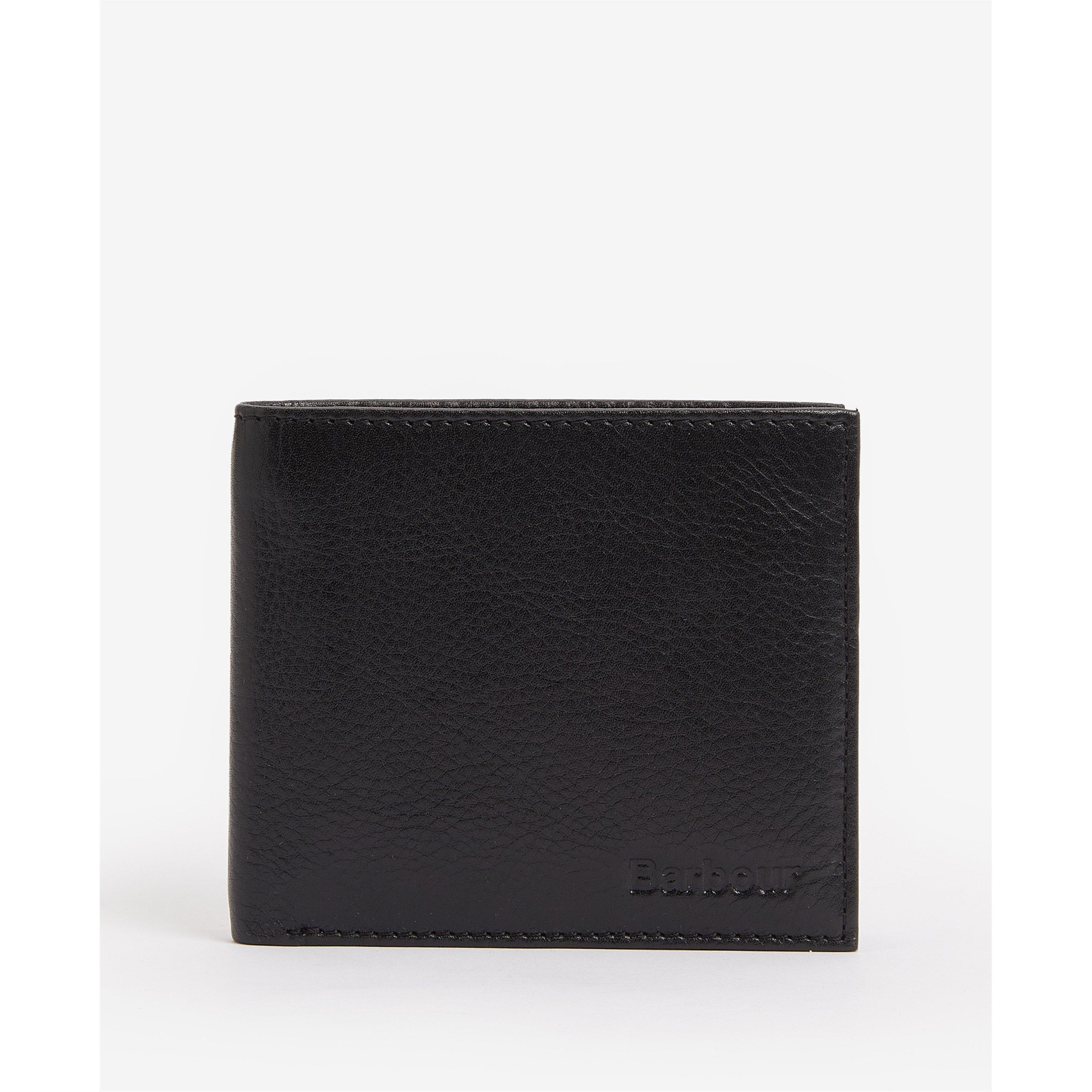 Barbour Men's Colwell Leather Billfold Wallet - Black / Classic