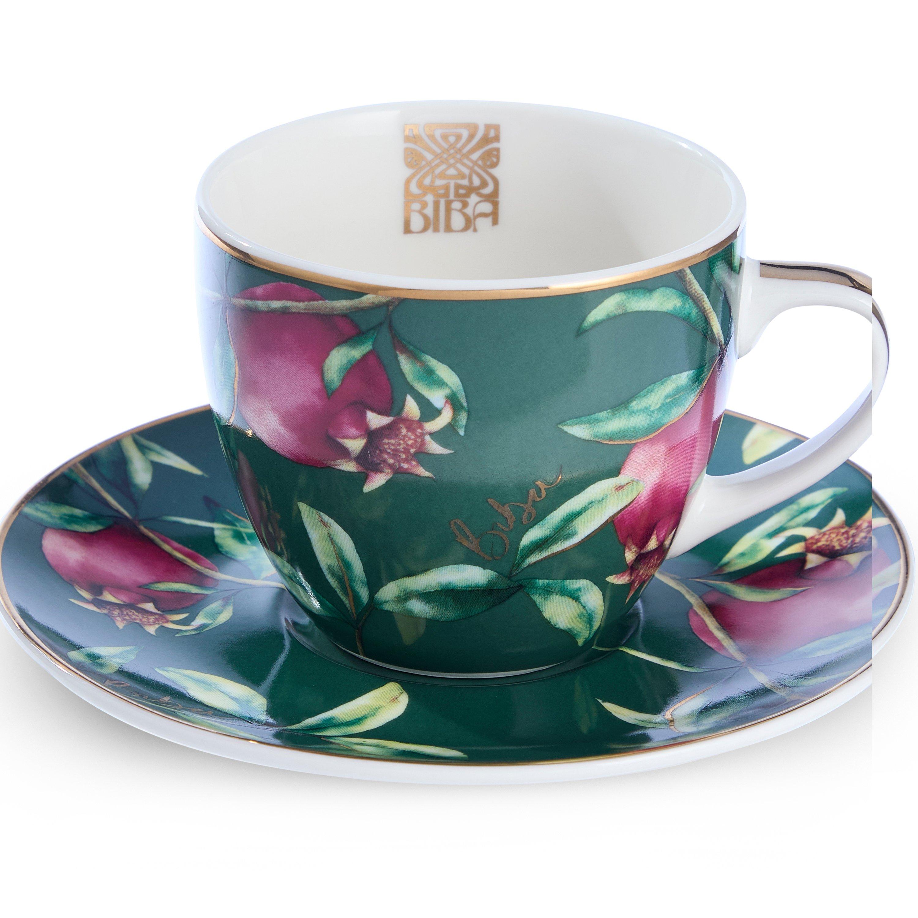 Pomegranate - Biba - Biba Printed Cup & Saucer Set of 2 - 2