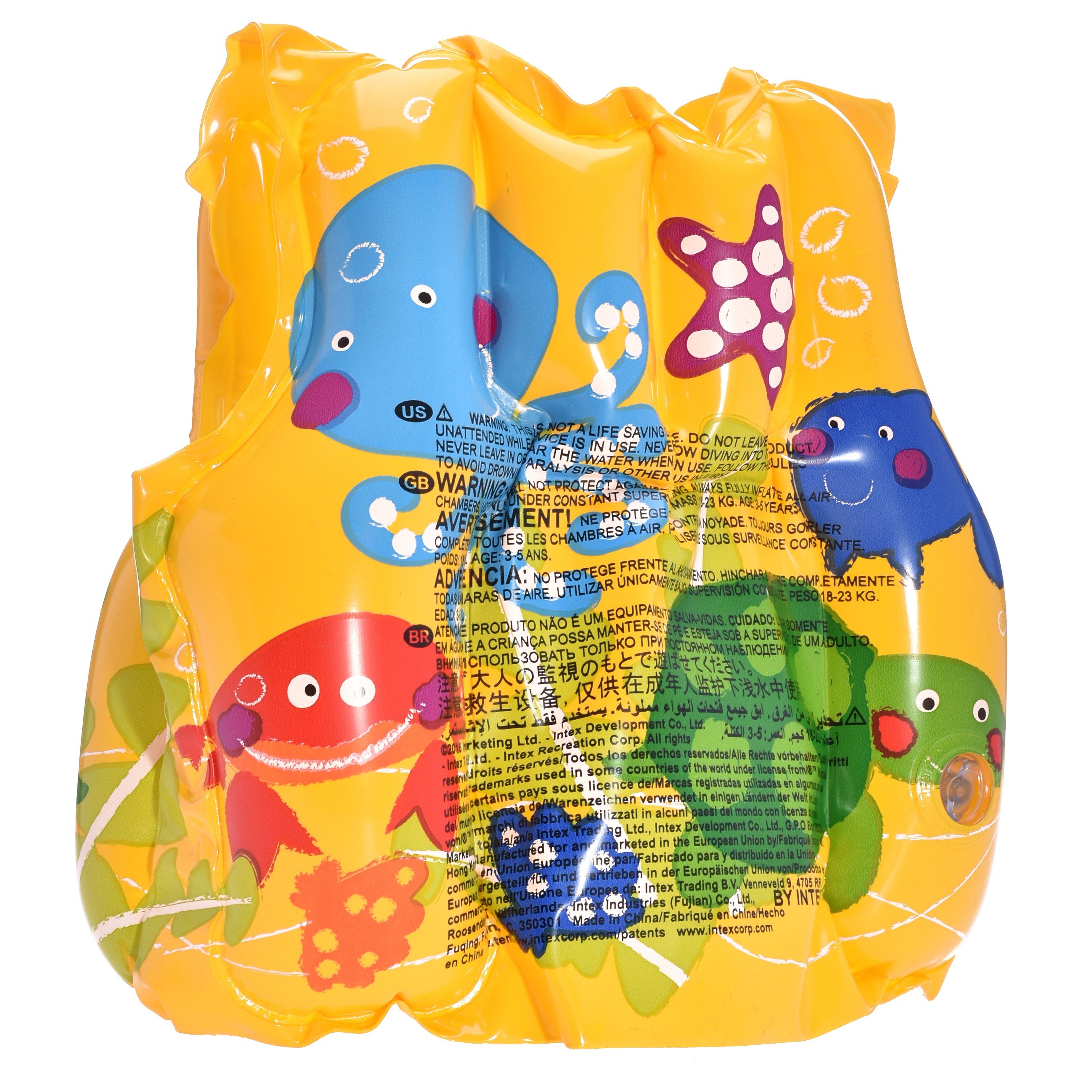 Yellow/Multi - Intex - Tropical Buddies Children's Swim Vest - 3