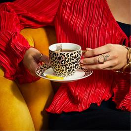 Biba Printed Tea Cup & Saucer Set of 2