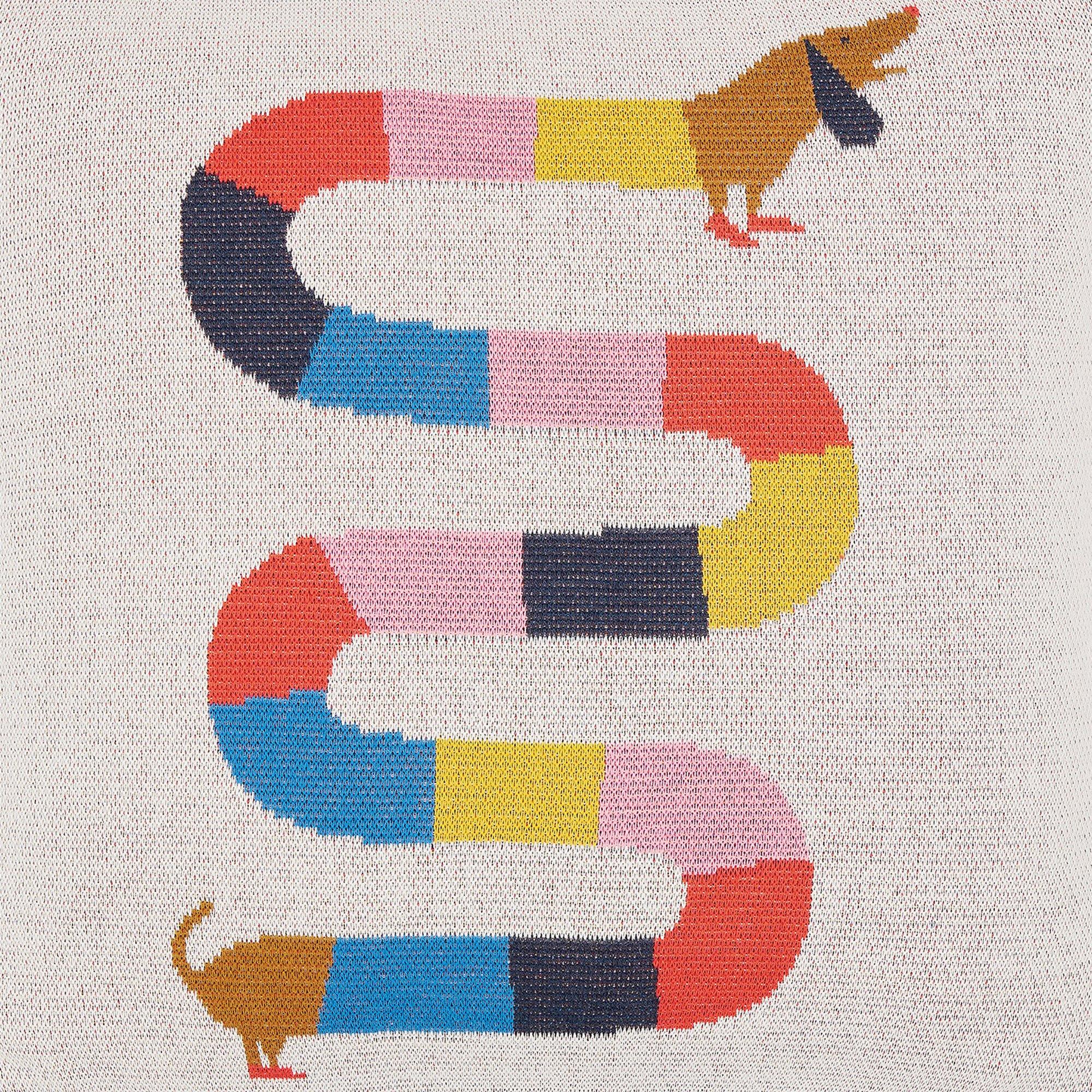 Multi - Joules - Lighthouse Stripe Knit Cushion - 2