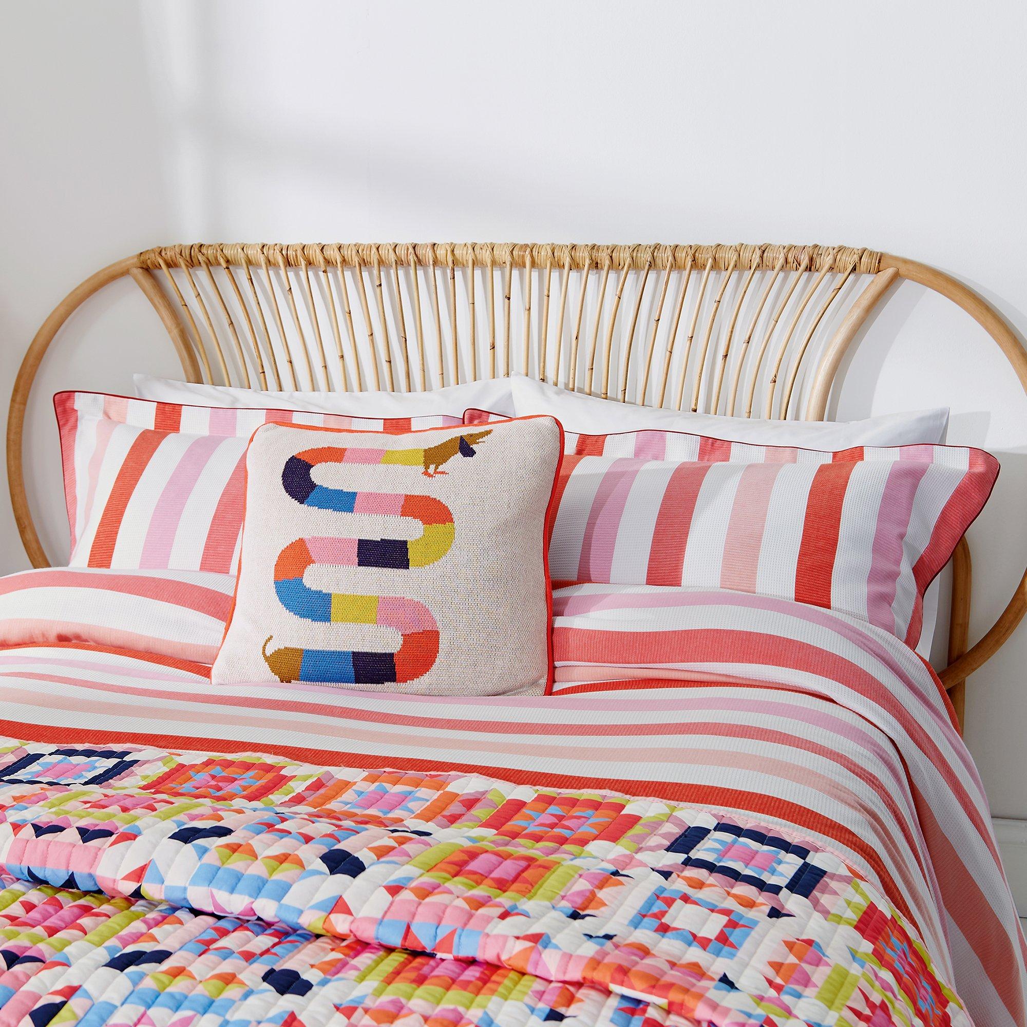 Multi - Joules - Lighthouse Stripe Knit Cushion - 3