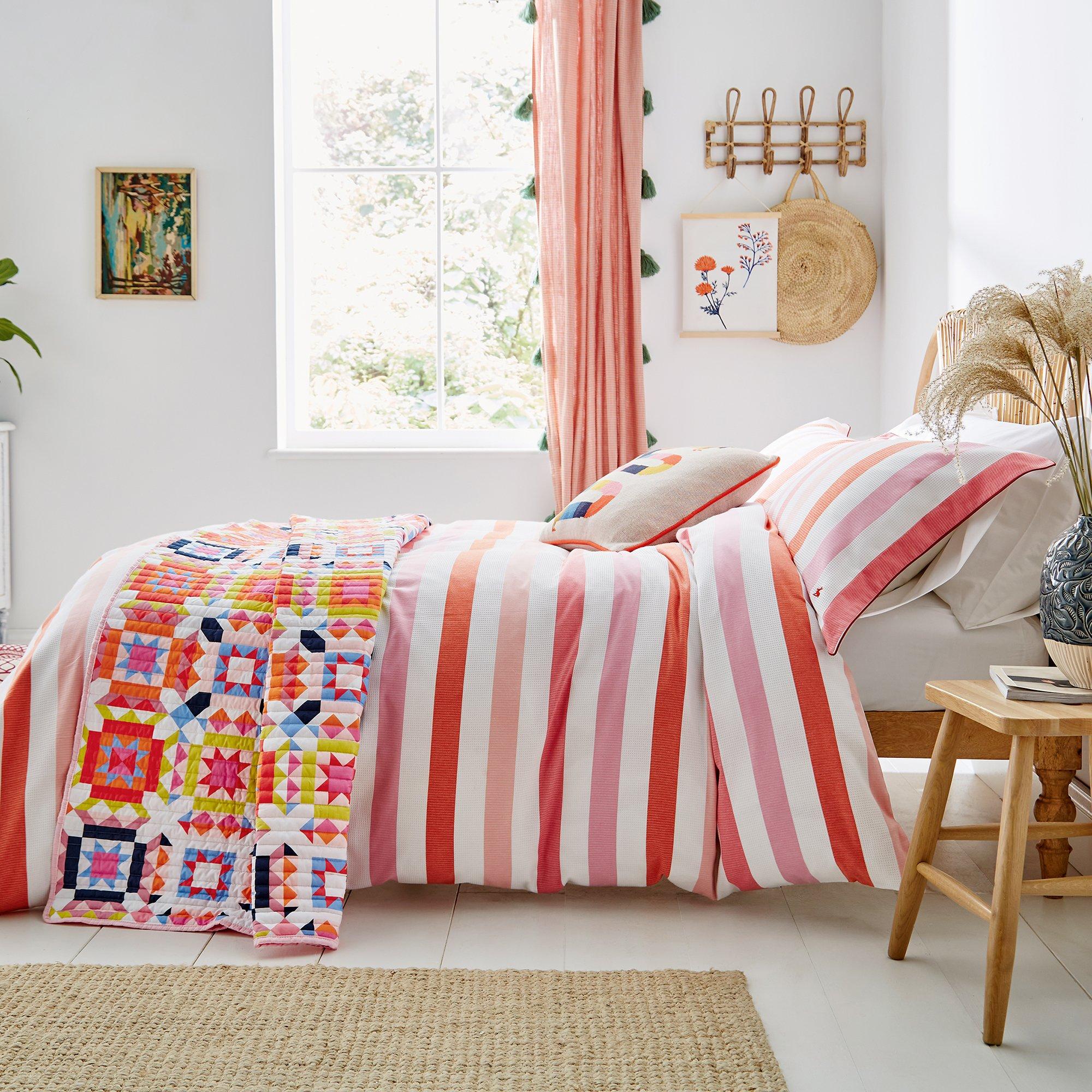 Multi - Joules - Lighthouse Stripe Knit Cushion - 4