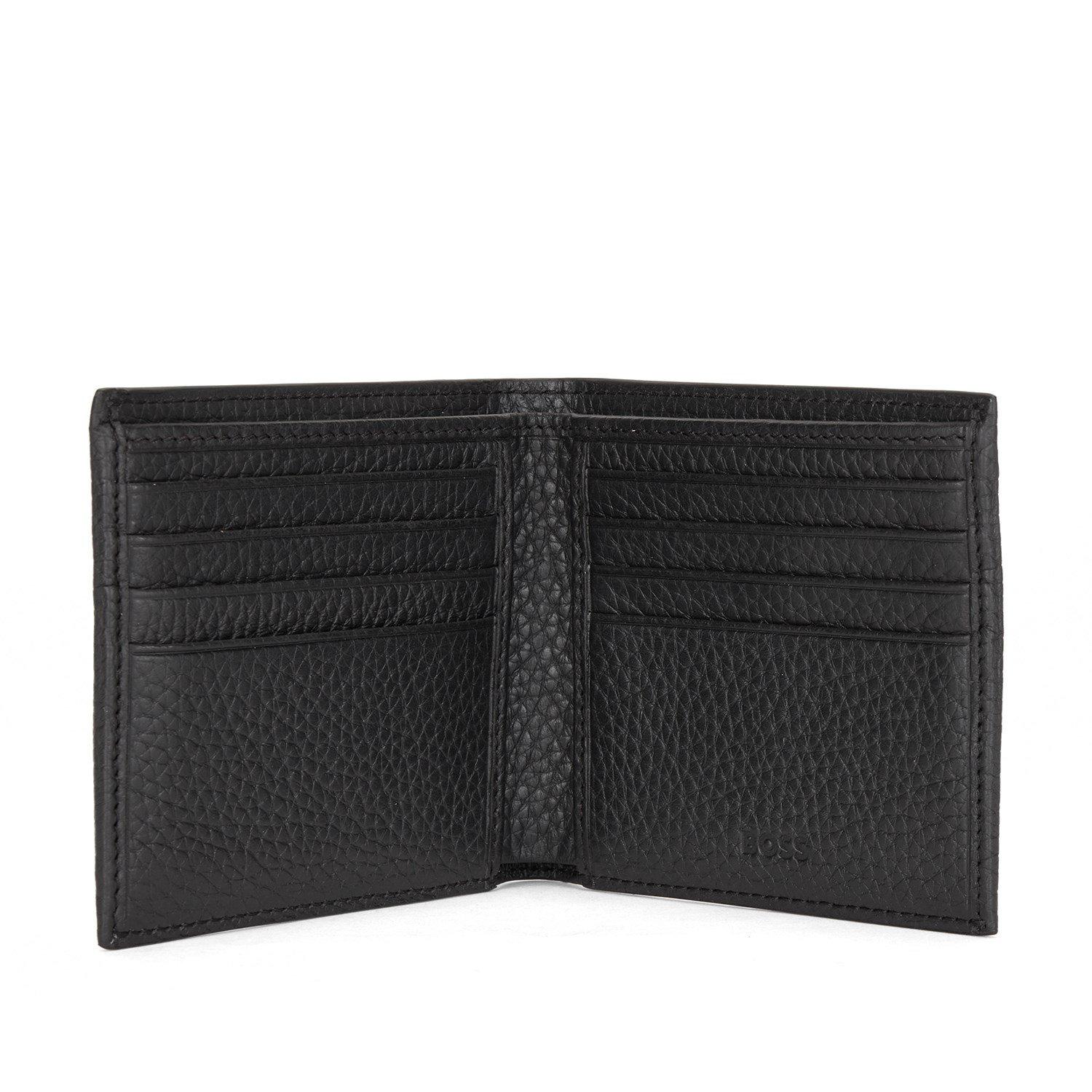 Black 001 - Boss - Men's Crosstown Wallet with Two Bill Compartments - 2