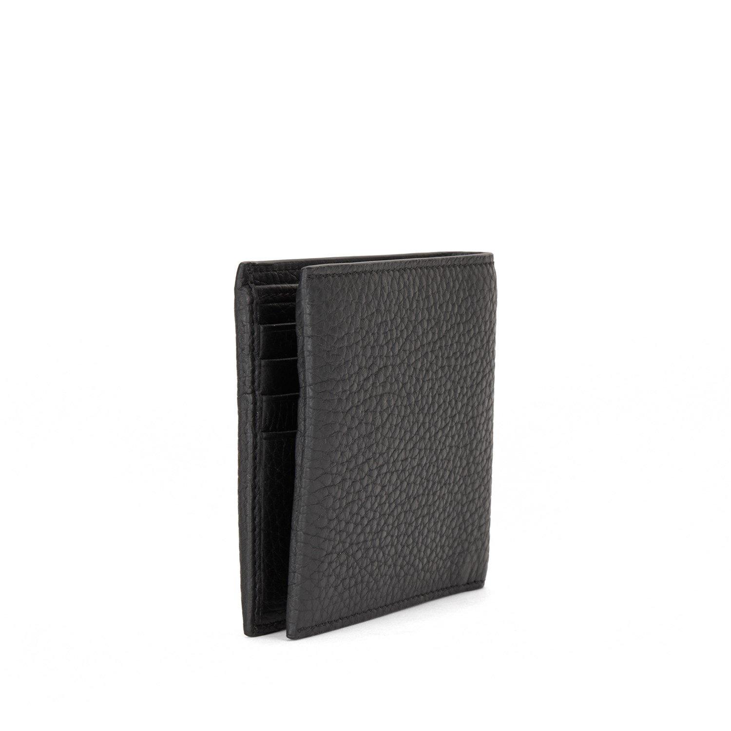 Black 001 - Boss - Men's Crosstown Wallet with Two Bill Compartments - 3