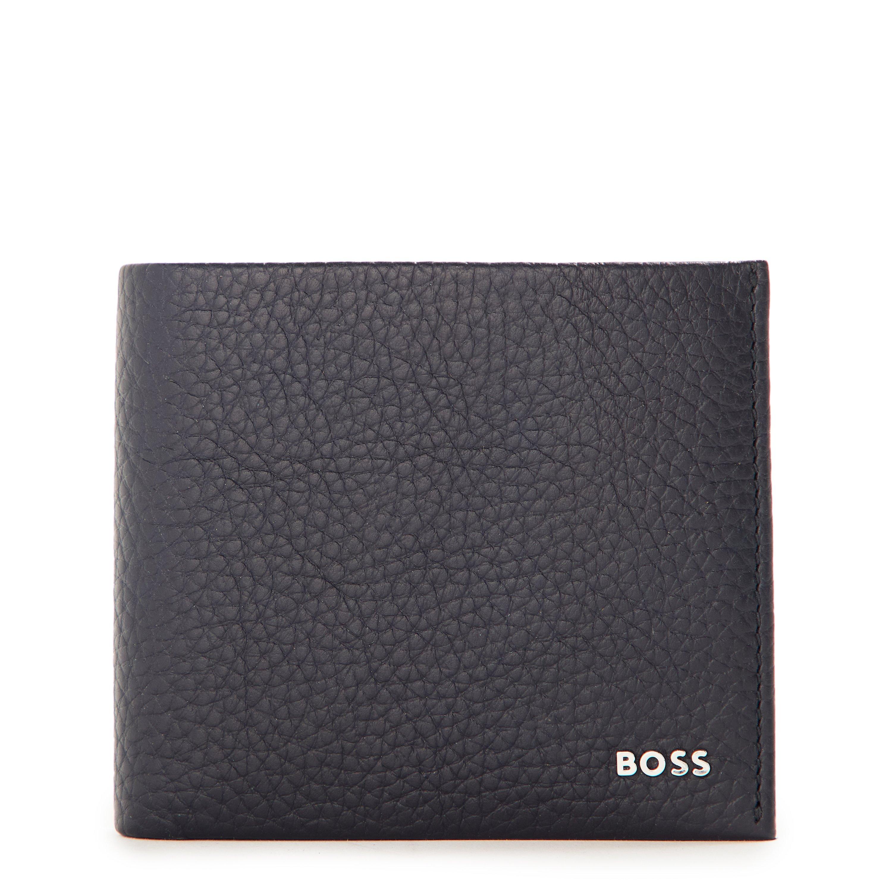 Boss Men's Crosstown Wallet With Two Bill Compartts - Navy