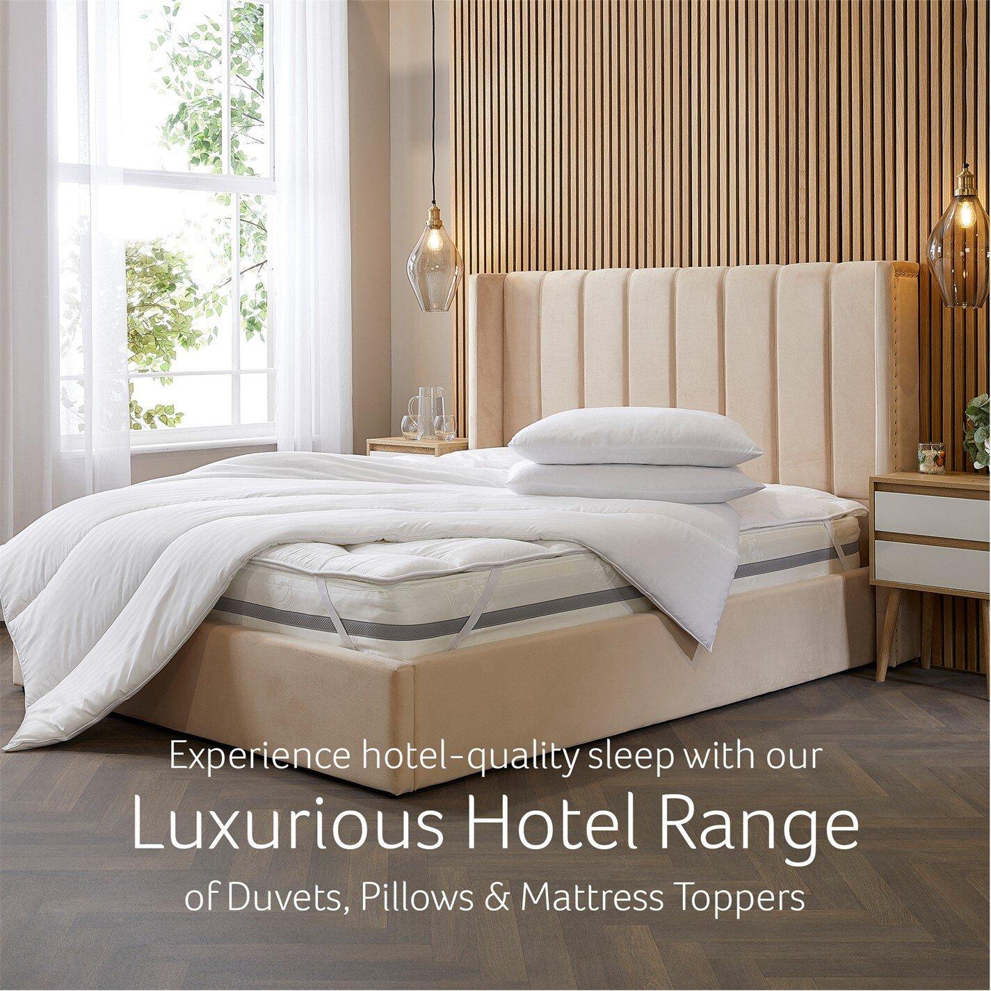 White - Snuggledown - Luxurious Hotel 2cm Mattress Topper - 6