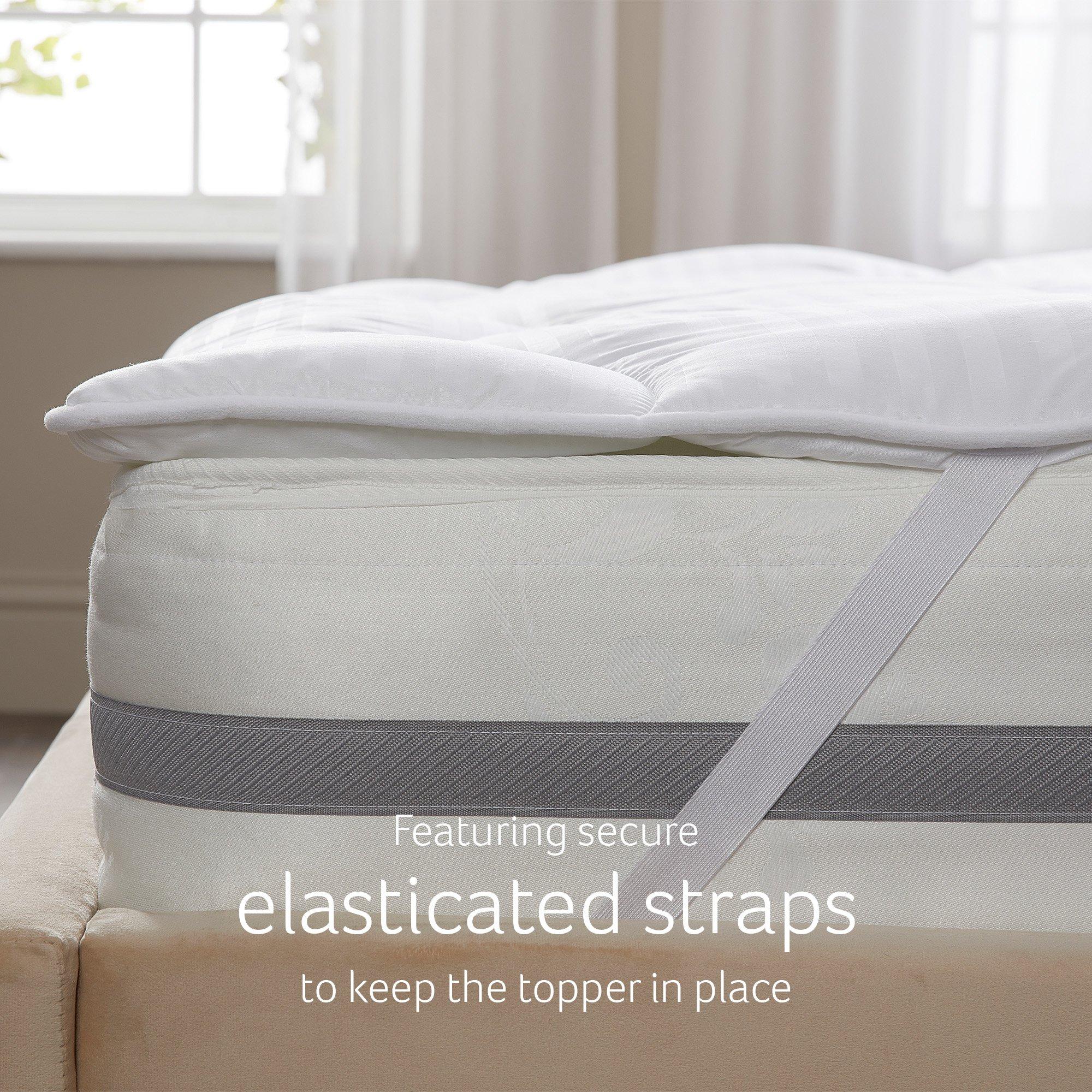 White - Snuggledown - Luxurious Hotel Anti Allergy 2.5cm Mattress Topper - 5