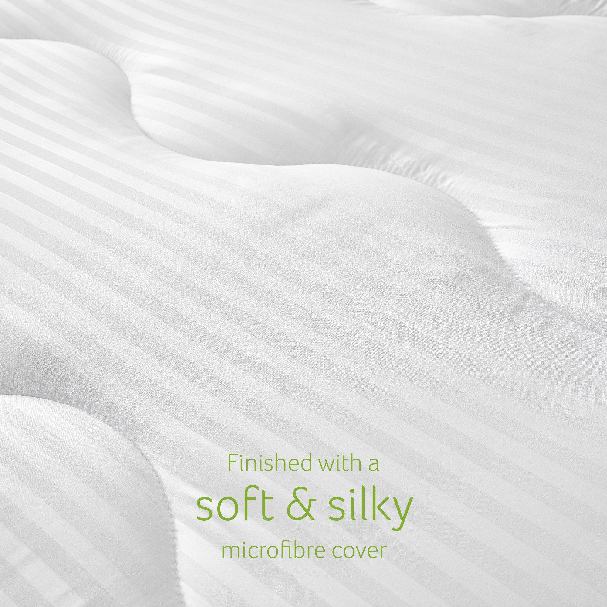 White - Snuggledown - Luxurious Hotel Anti Allergy 2.5cm Mattress Topper - 6