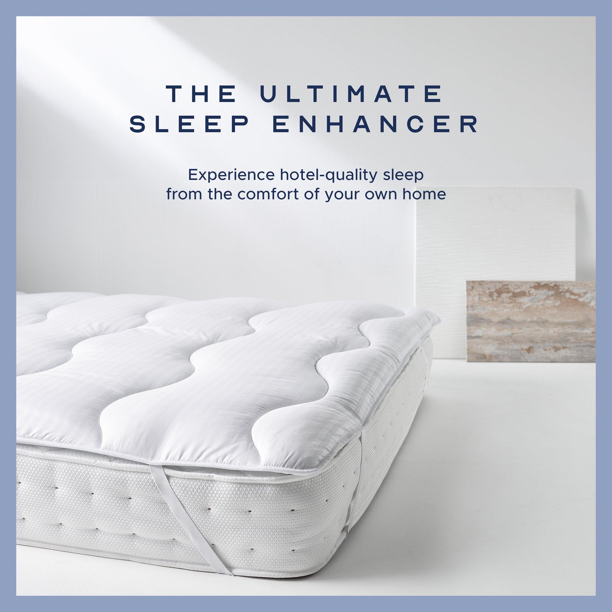 White - Snuggledown - Scandinavian Hollowfibre 3cm Mattress Topper - 2