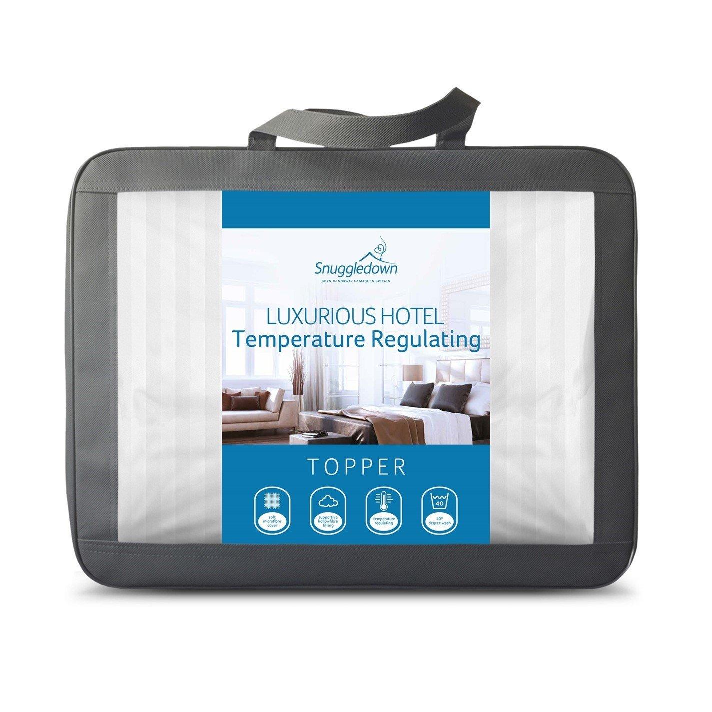 Snuggledown  Hotel Quality Temperature Regulating Mattress Topper - White - King