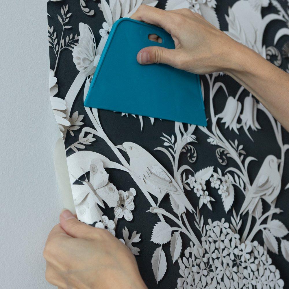 Black/White - Wall Pops - Self Adhesive Wallpaper Eloise Charcoal - 3