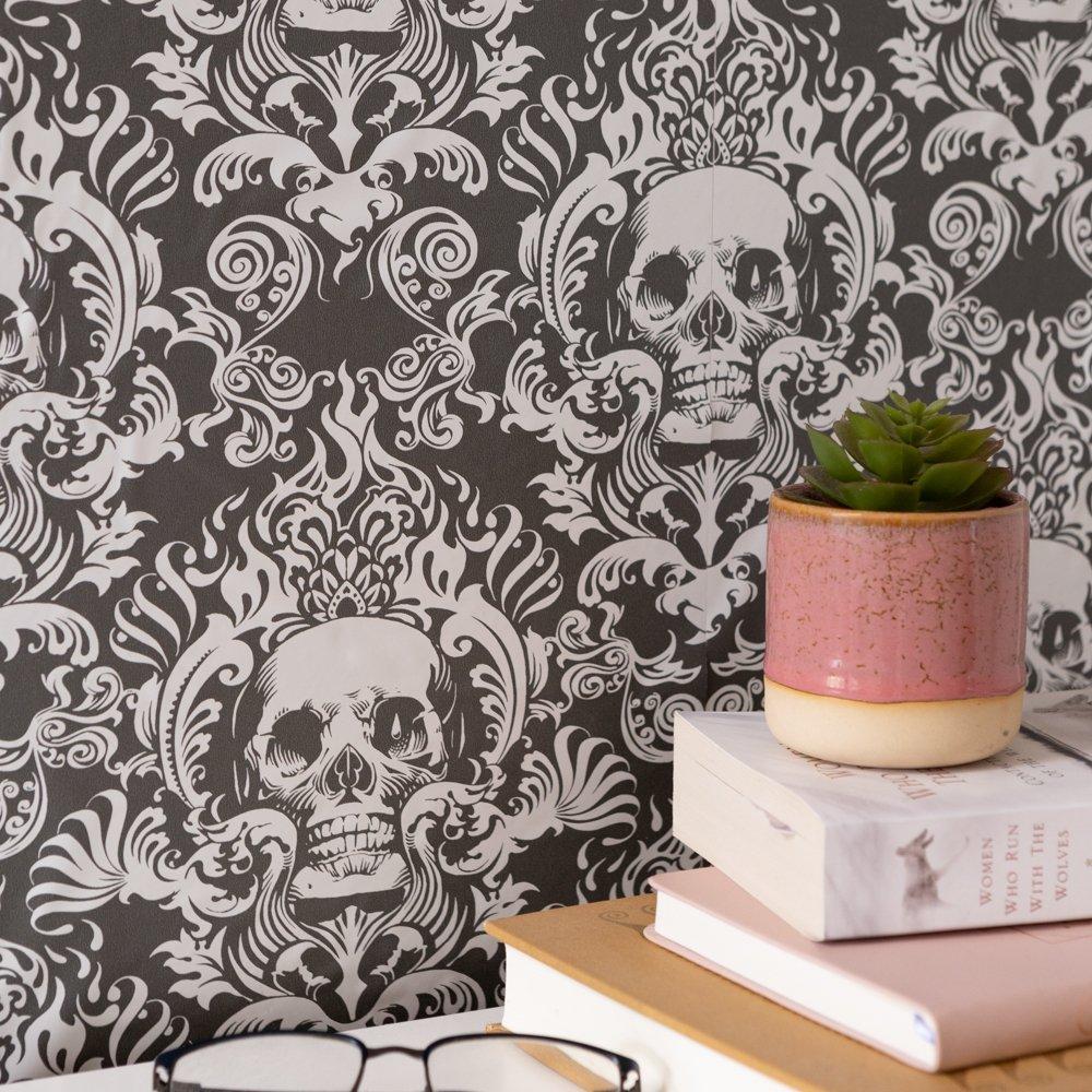 Grey - Wall Pops - Self Adhesive Wallpaper Fieri Grey - 6