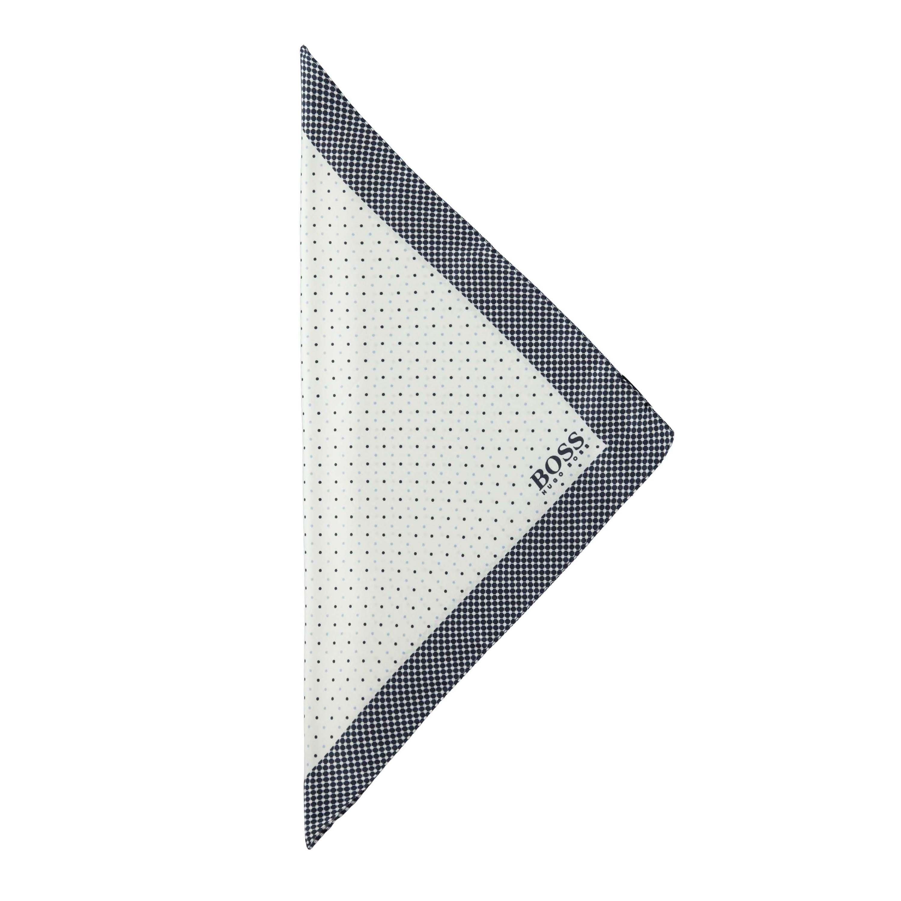 White - Hugo - Polka Dot Pocket Square - 2