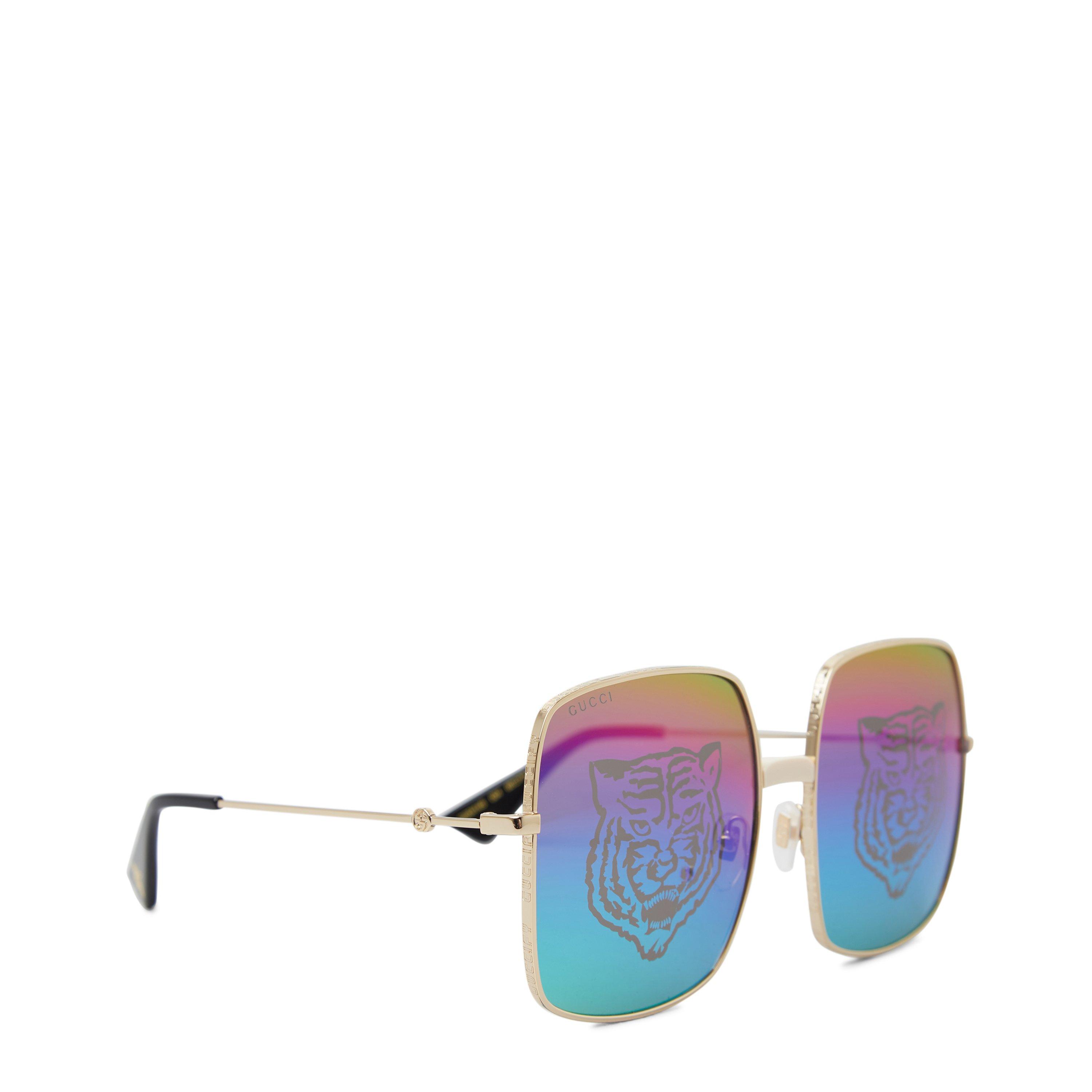 - - Gucci - Gold Light 0GC001189 Rectangle Sunglasses - 1