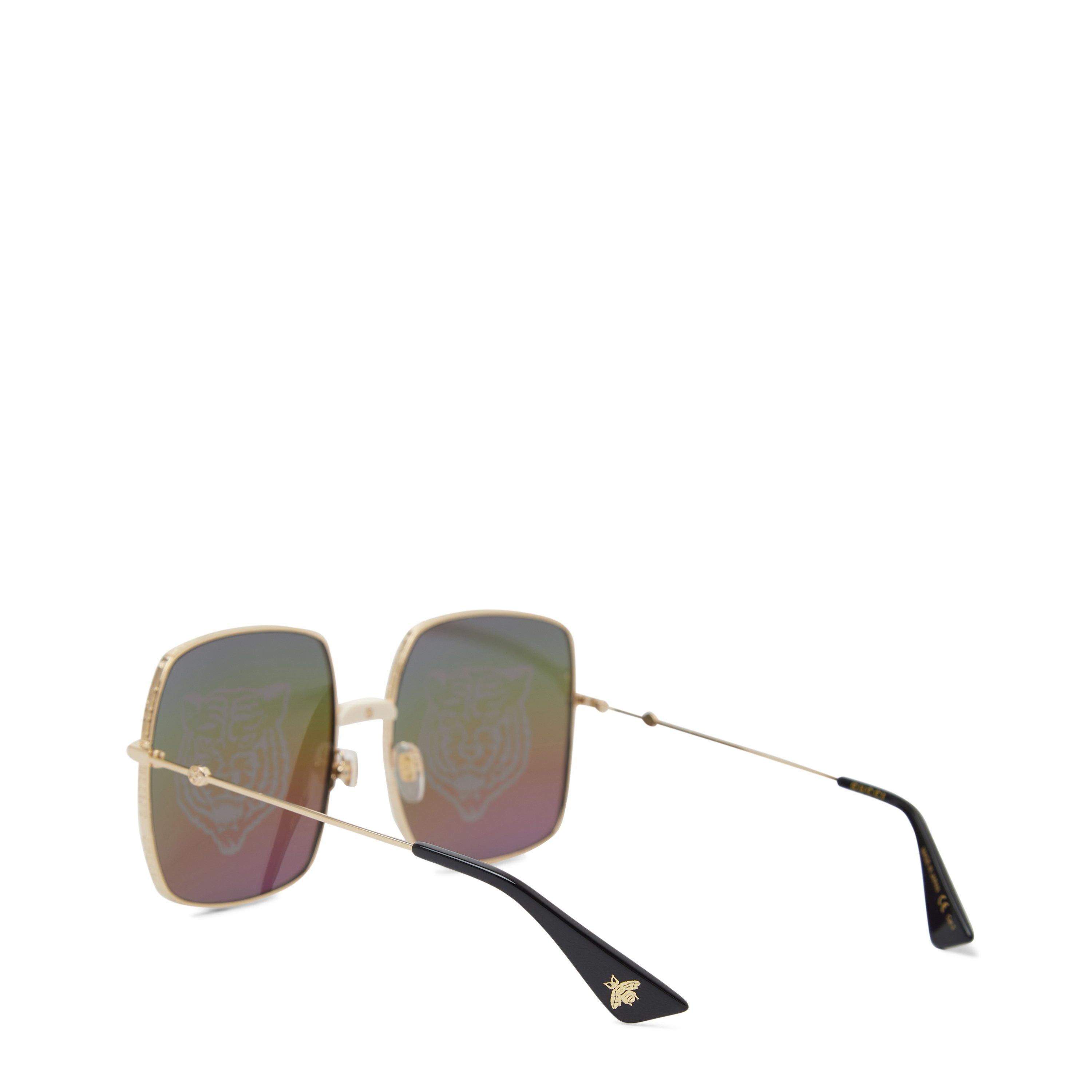 - - Gucci - Gold Light 0GC001189 Rectangle Sunglasses - 2