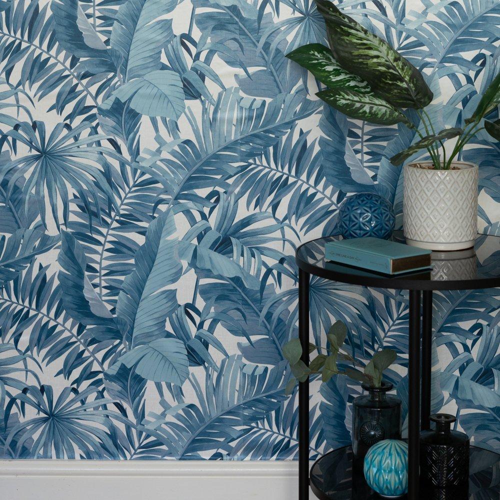 Blue - Wall Pops - Self Adhesive Wallpaper Maui Blue - 3