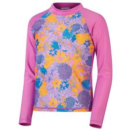 Speedo Printed Long Sleeve Girls Rash Top