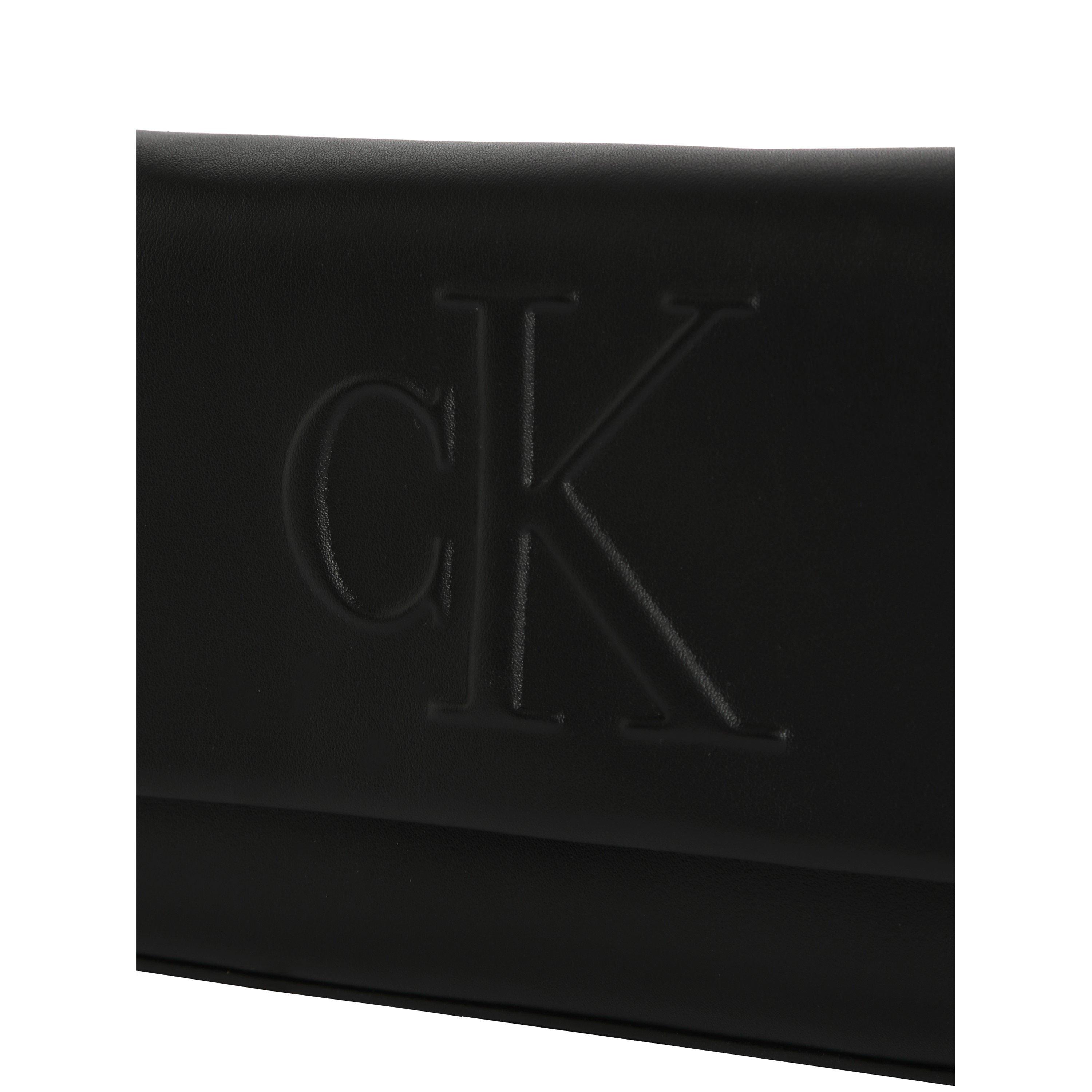 Na Black - Calvin Klein Jeans - Women's Sculpted Flap Shoulder Bag - 2
