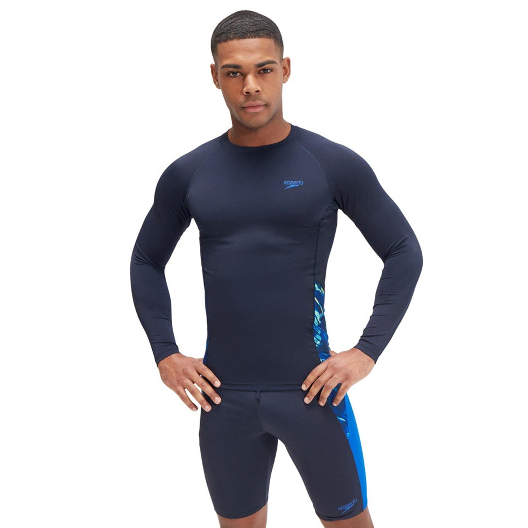 Tr Navy/Lem Dri - Speedo - Eco Endurance+ Splice Mens Rash Top - 2
