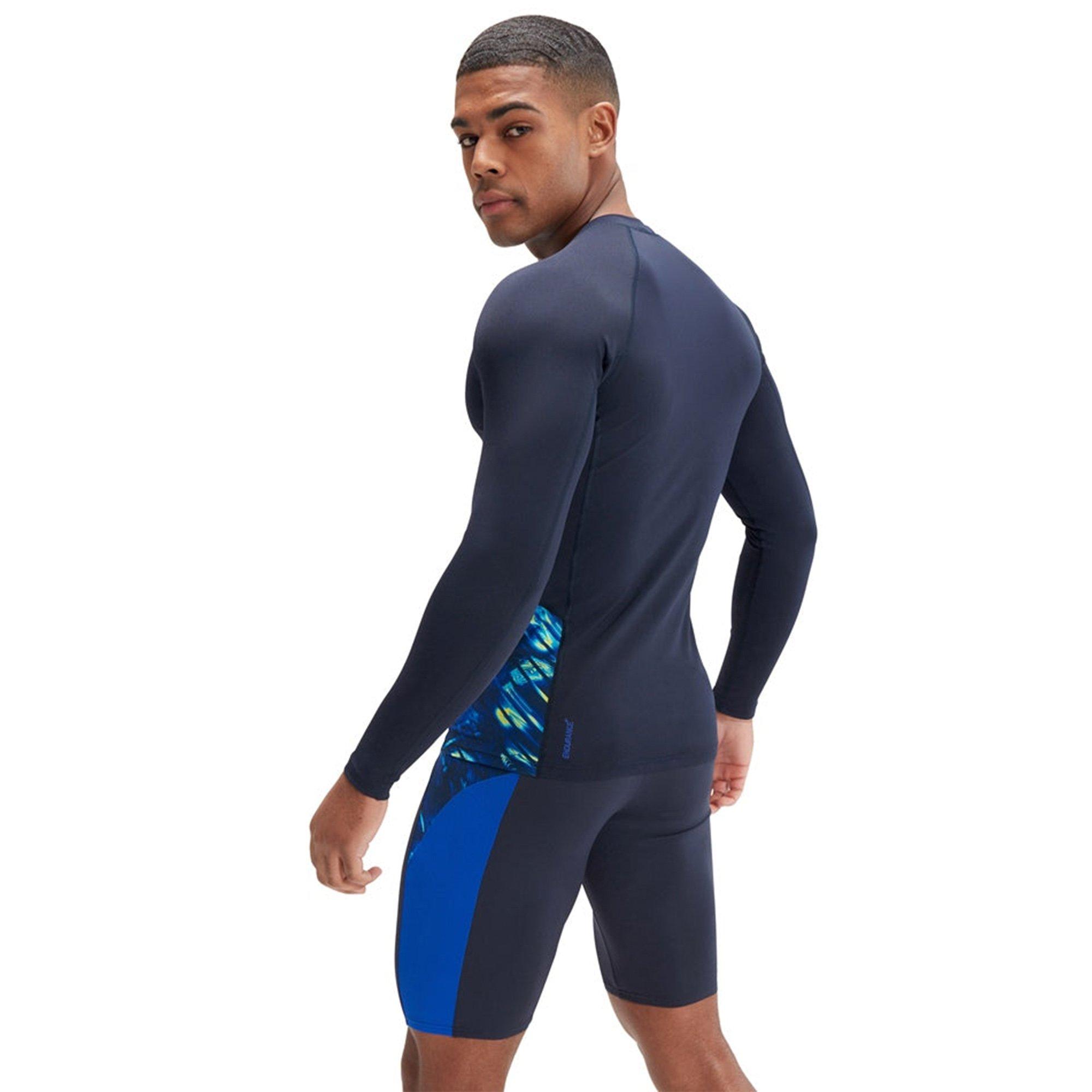 Tr Navy/Lem Dri - Speedo - Eco Endurance+ Splice Mens Rash Top - 3