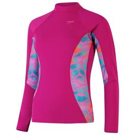 Speedo Asia Fit Womens Printed Long Sleeve Rash Top