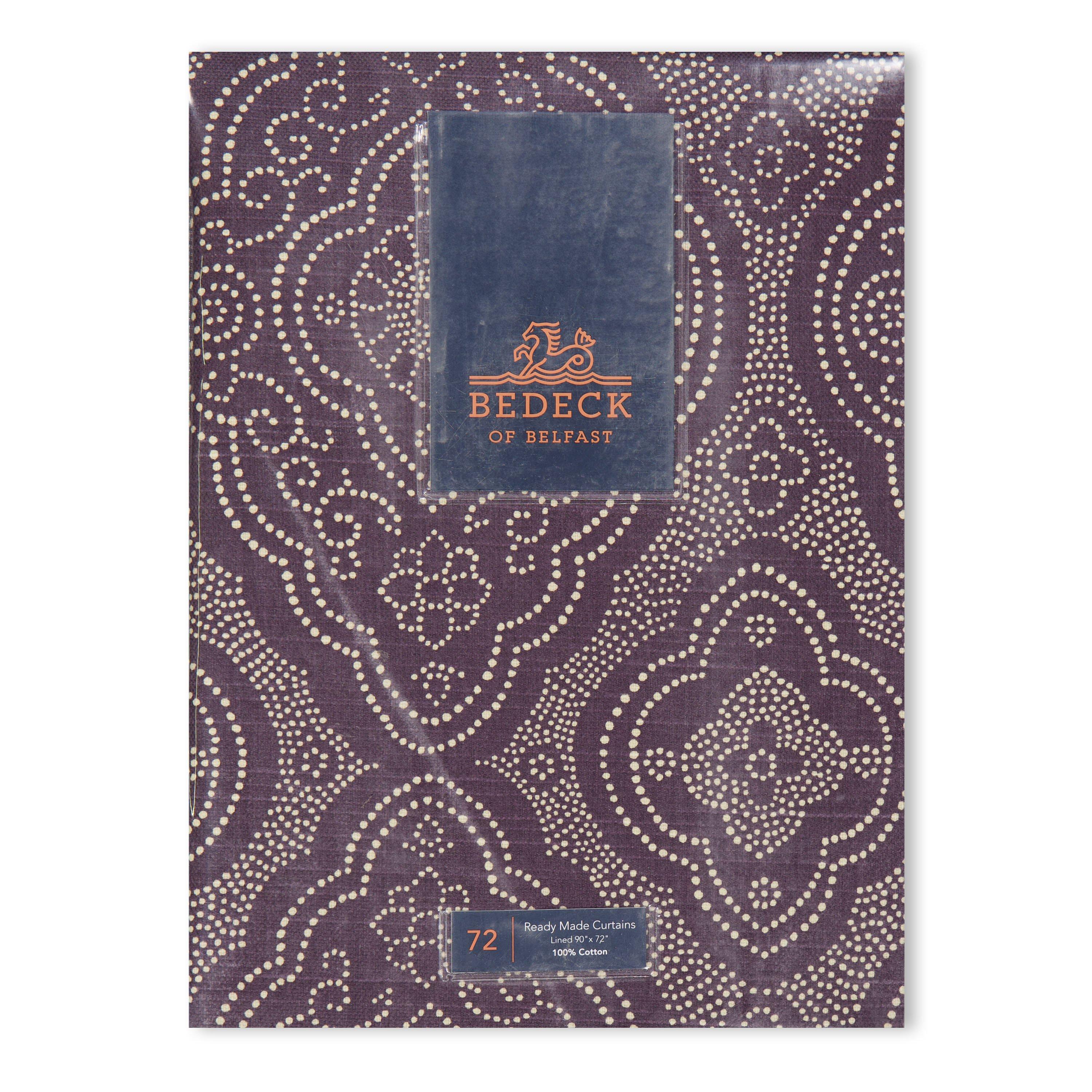 Purple - Bedeck of Belfast - Adults Omari 90x72 Curtains