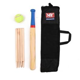 M.Y Deluxe 6 Piece Wooden Rounders Set & Carry Bag