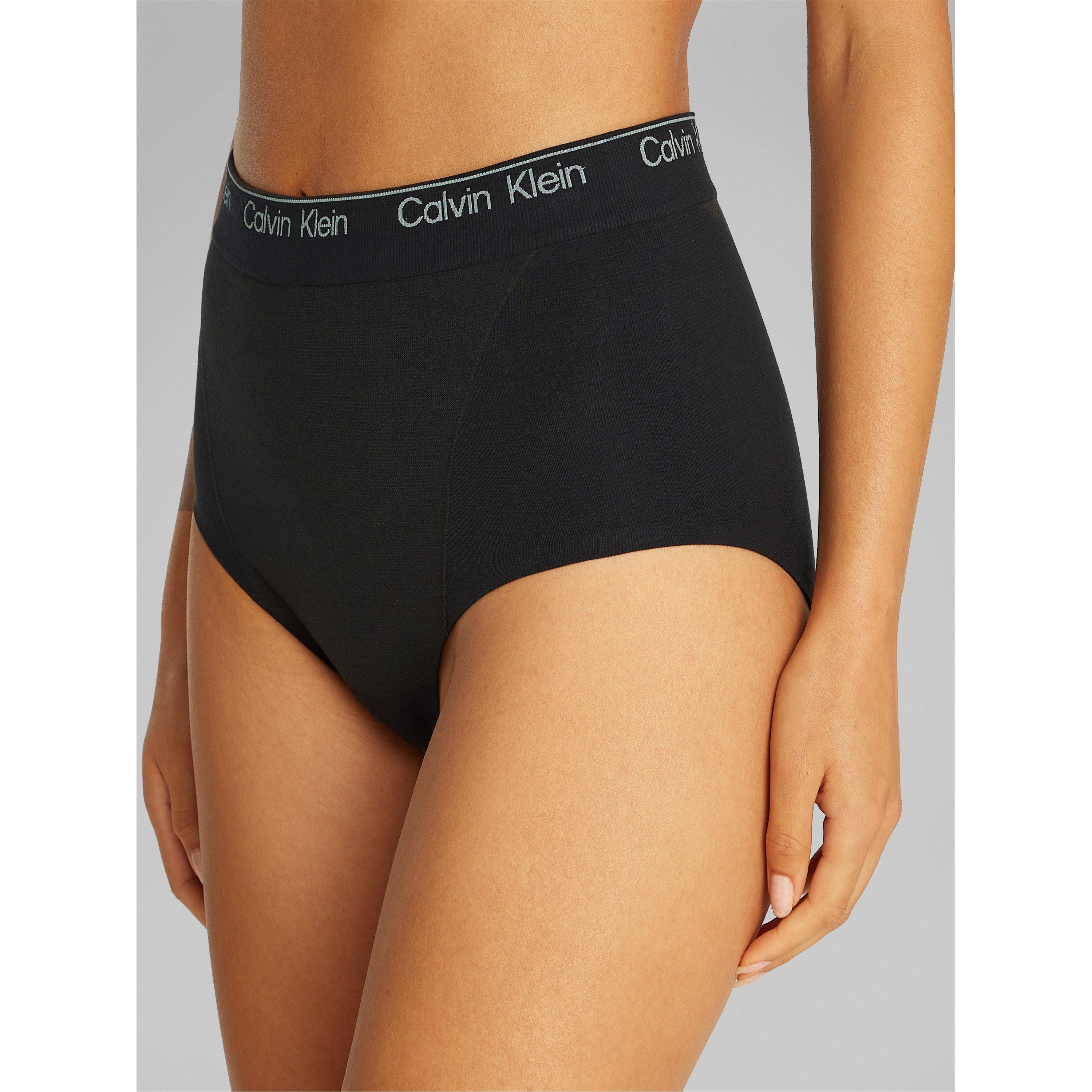 Calvin Klein Women's Cotton Seamless Brief Shapewear Underwear - Black - 8 (XS)