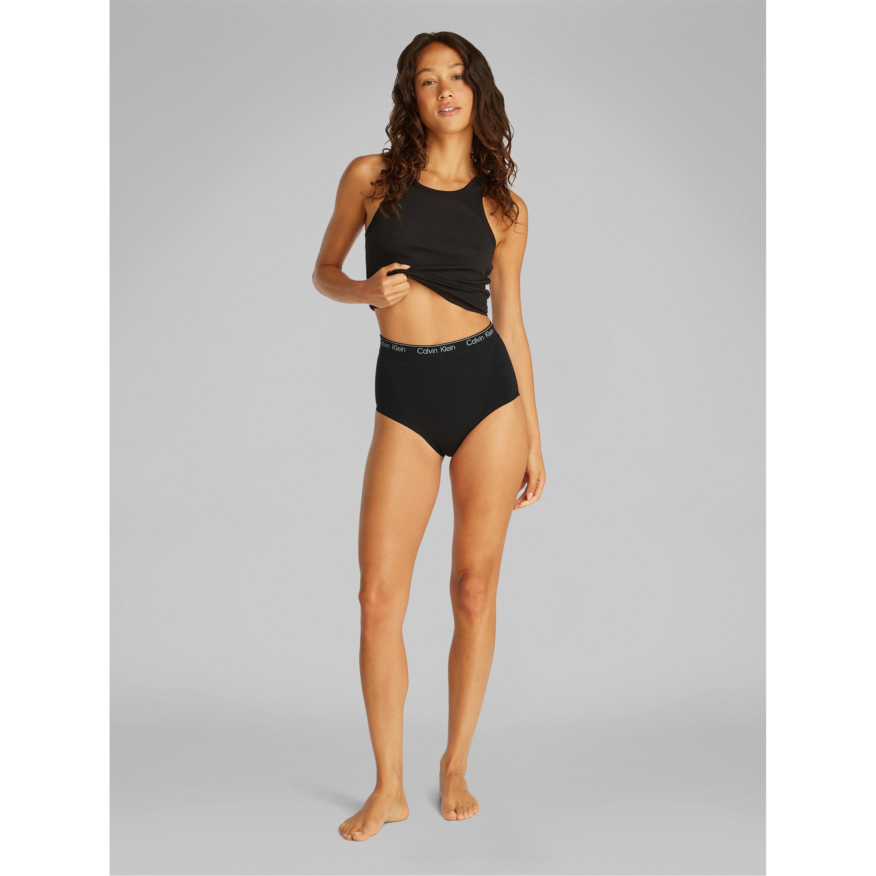 Black - Calvin Klein - Women's Cotton Seamless Brief Shapewear Underwear - 2