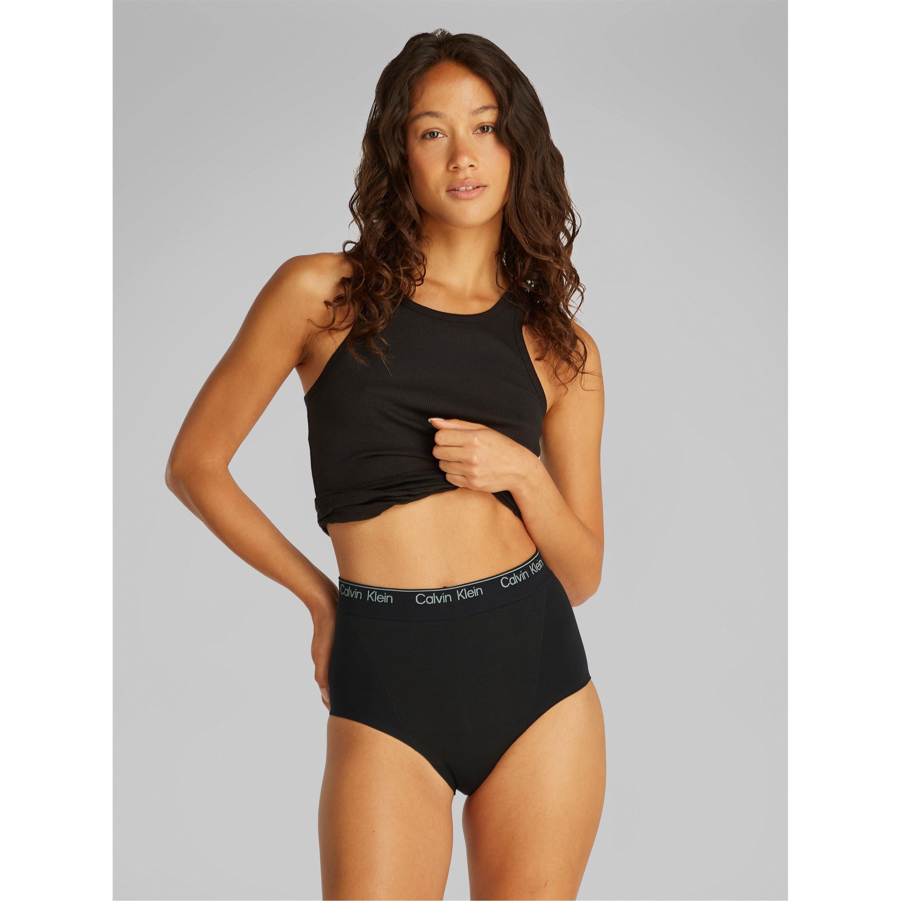 Black - Calvin Klein - Women's Cotton Seamless Brief Shapewear Underwear - 4