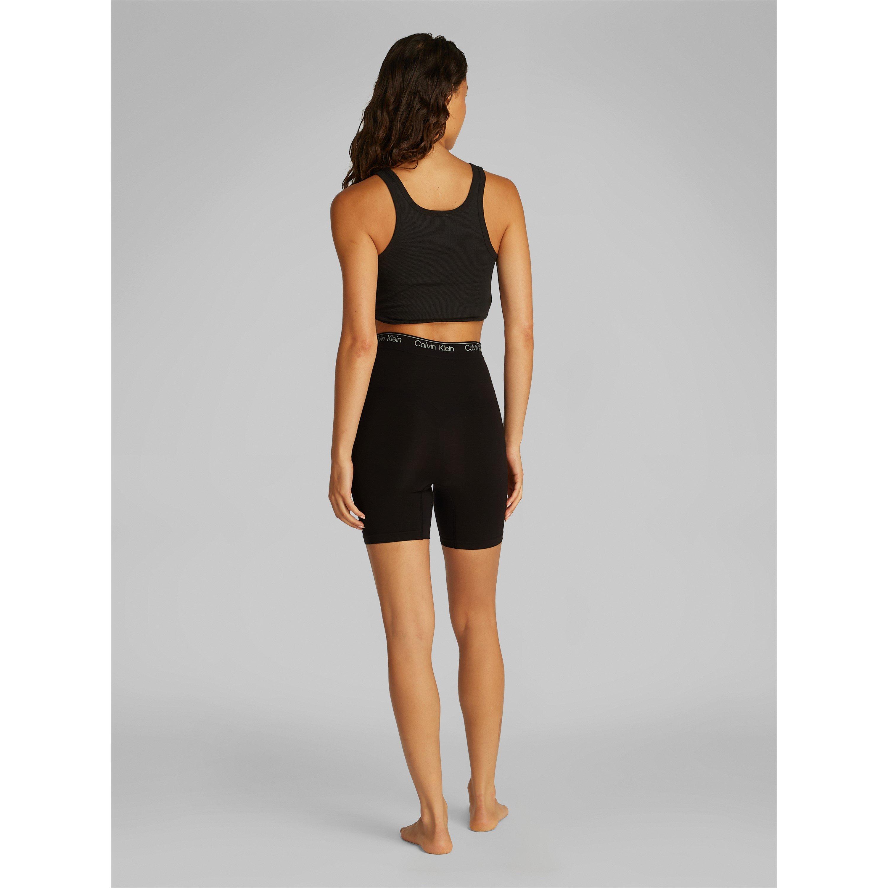 Black - Calvin Klein - Women's Cotton Seamless Thigh Slimmer Control Shorts - 4